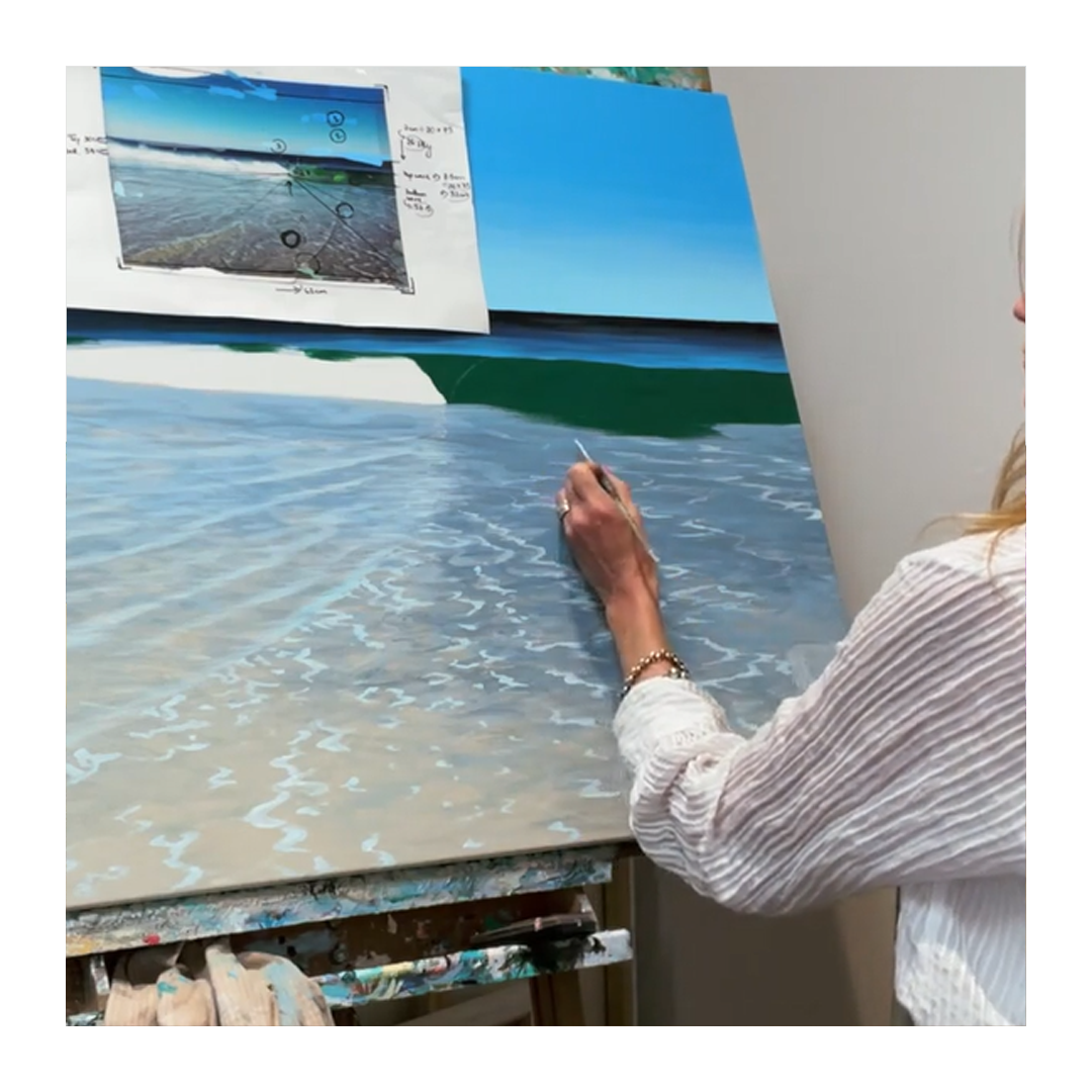 Online Painting Course on Squarespace website with Perth Artist, Genevieve Montgomerie