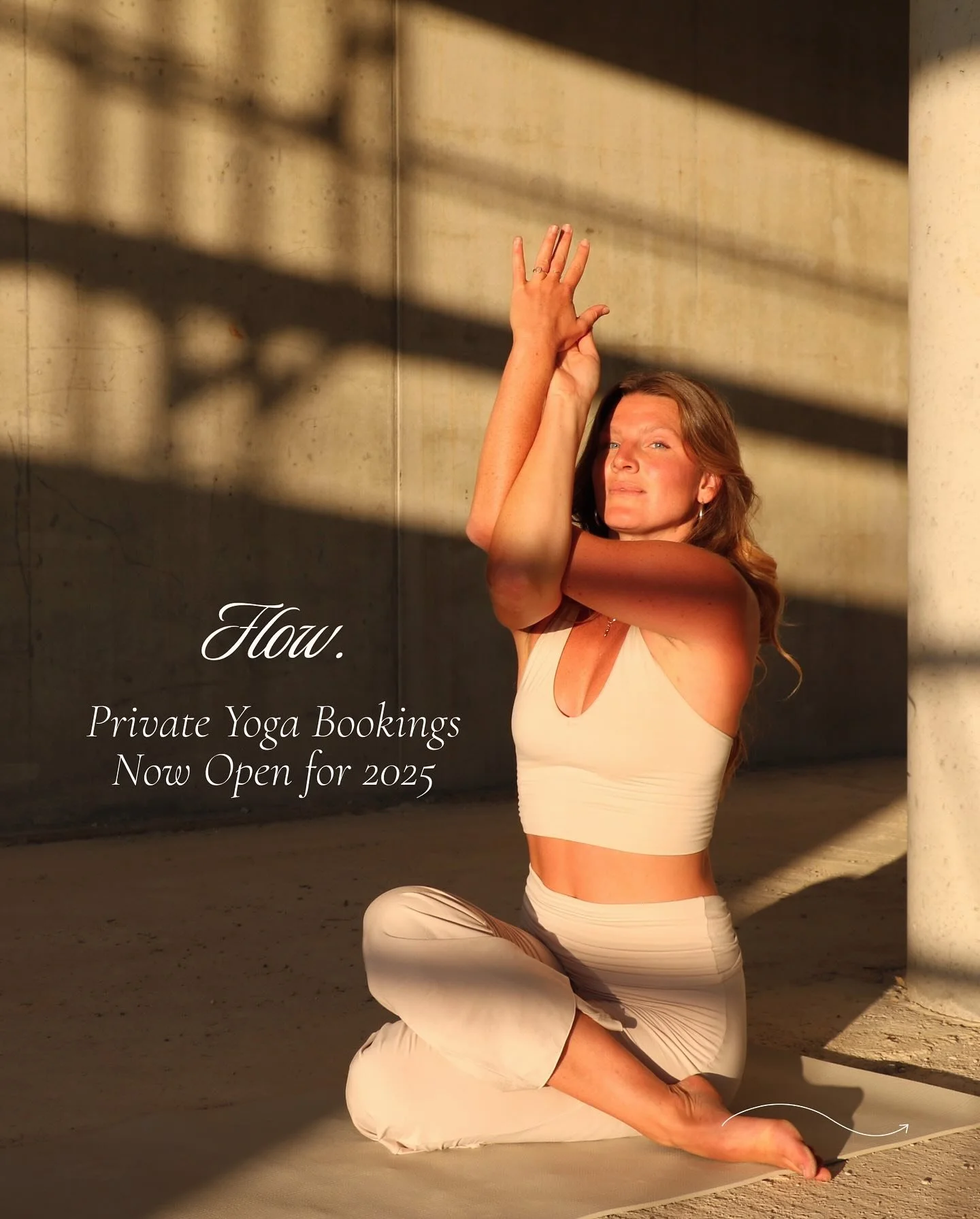 NEWS ✨ Yoga Bookings Are Open! 💌🧘🏽

I&rsquo;m officially opening my calendar for private yoga bookings in 2025! 🗓️ 

Whether you&rsquo;re looking for:
✨ 1:1 sessions to deepen your personal practice,
✨ Small group flows with your besties,
✨ Speci