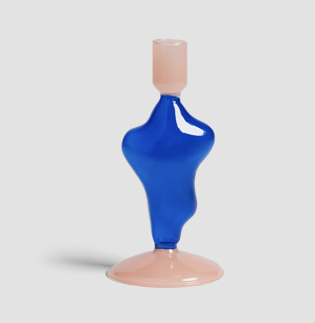 Candle holder flux dark blue