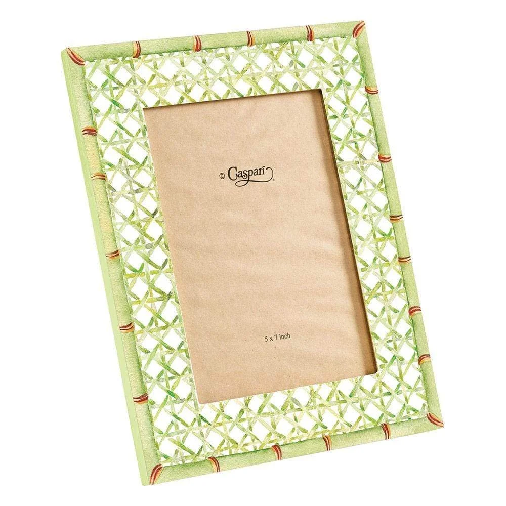 Moldura Trellis Lacquer 5" x 7" Green