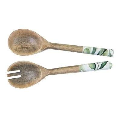 Salad Server Olive Set of 2