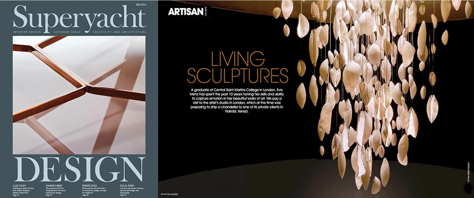 <span id="slideshow-new-line">SUPERYACHT DESIGN MAGAZINE</span> <span id="lower"> - CAPTURING EMOTION WITH BEAUTIFUL SCULPTURES<span>