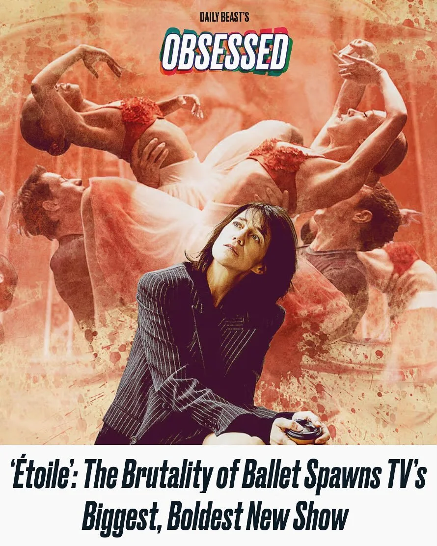 So, I got to interview creators of Gilmore Girls and The Marvellous Mrs. Maisel, Amy Sherman-Palladino and Dan Palladino about their new @primevideo show @etoileonprime! Also Luke Kirby, Charlotte Gainsbourg and Lou de Laâge!! It was all very e