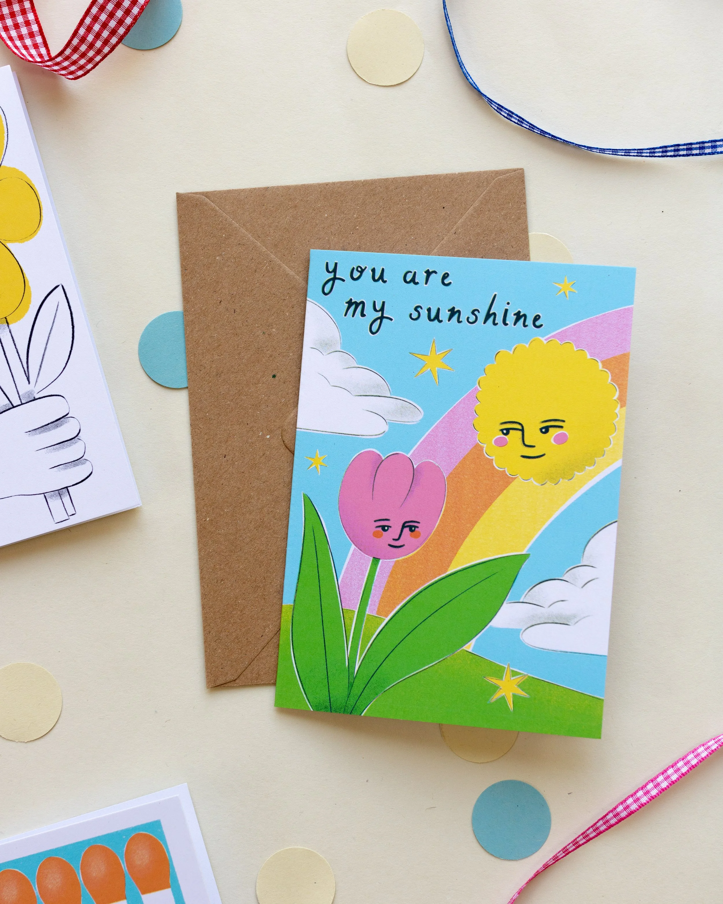 You Are My Sunshine A6 Greetings Card