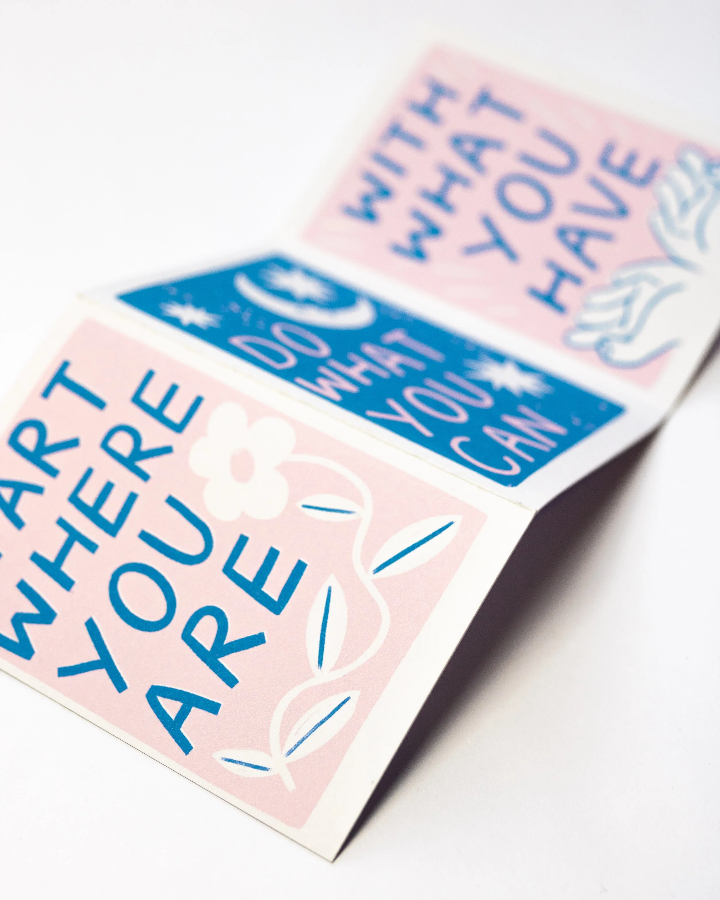 Start Where You Are Concertina Print