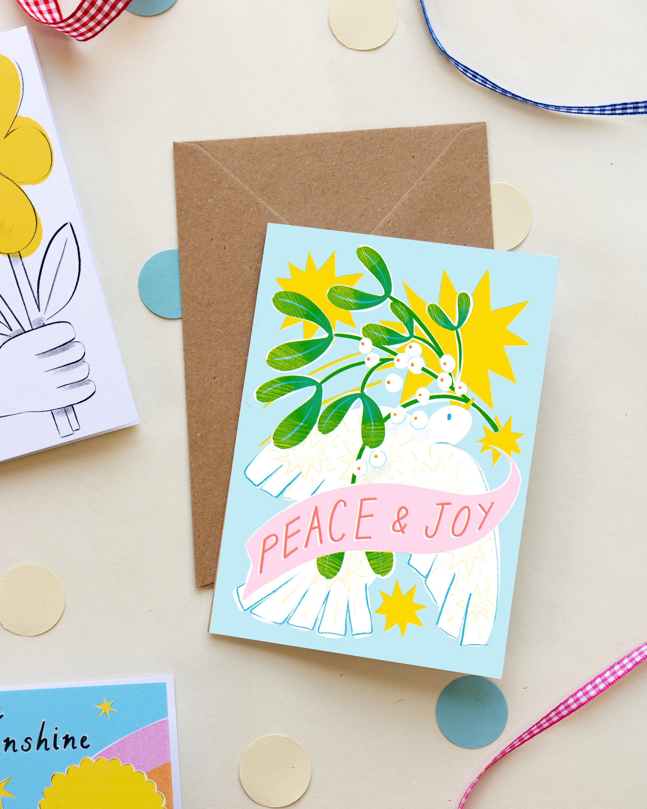 Peace and Love A6 Greetings Card