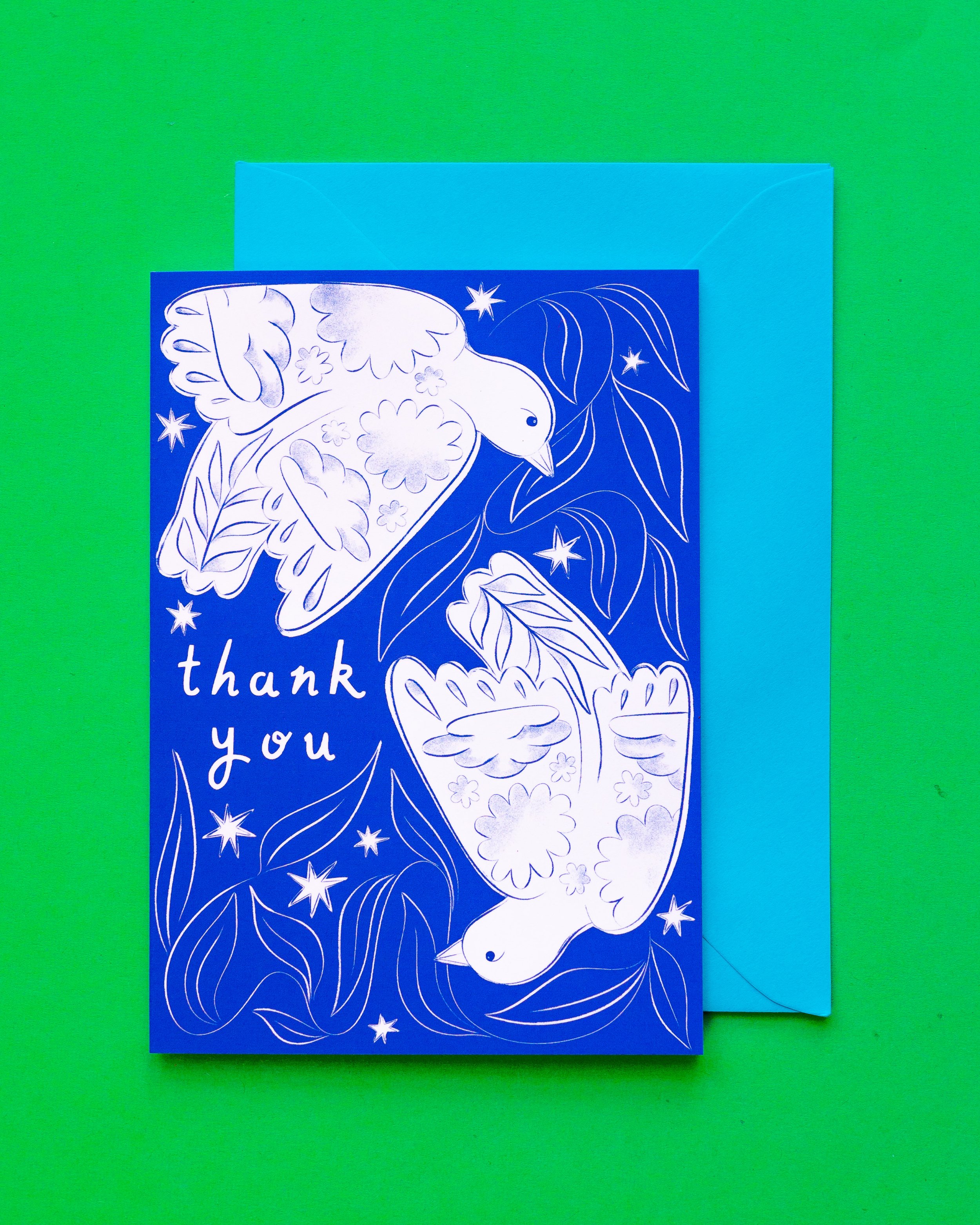 Thank You Birds A6 Card