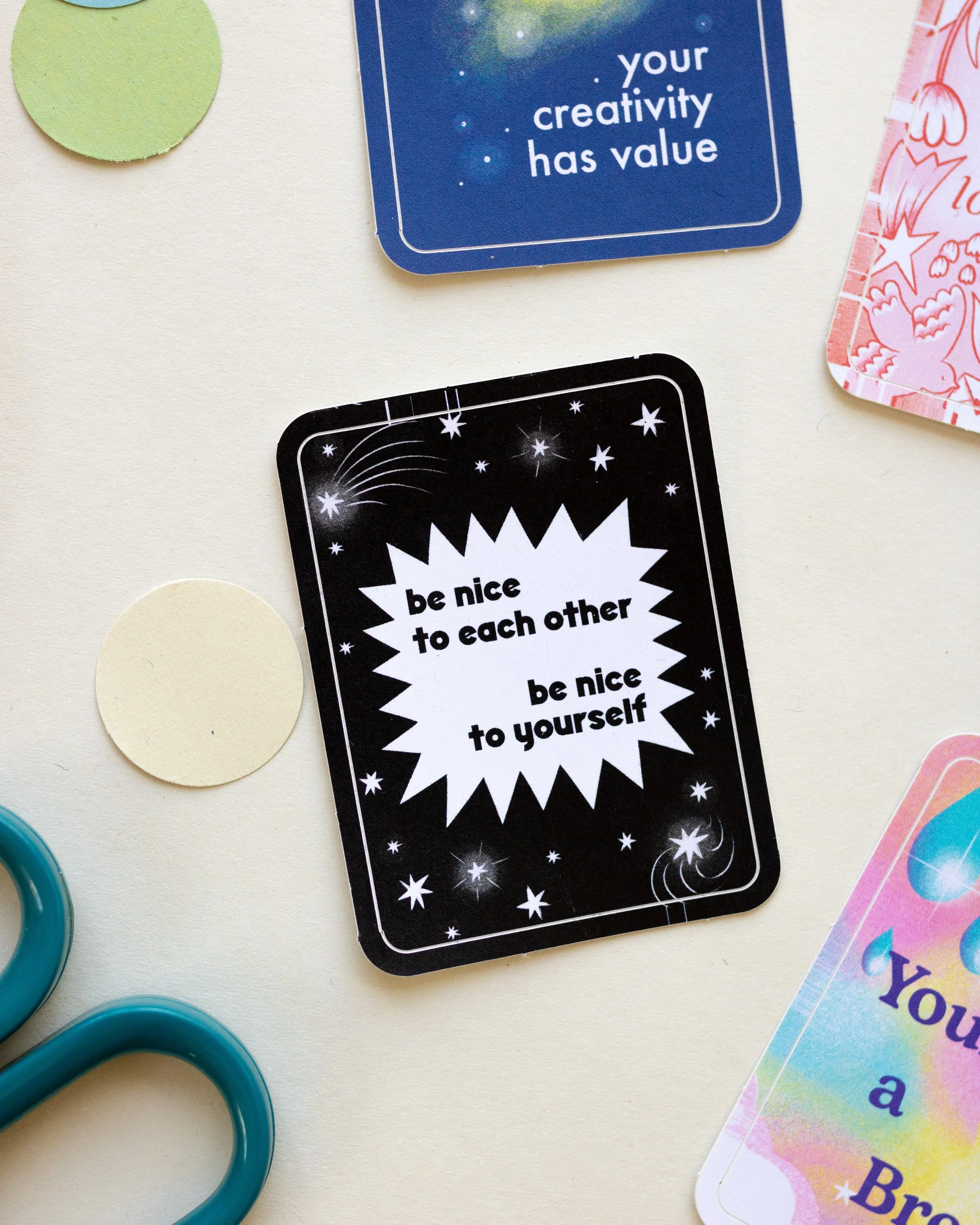 Be Nice to Each Other Illustrated Sticker