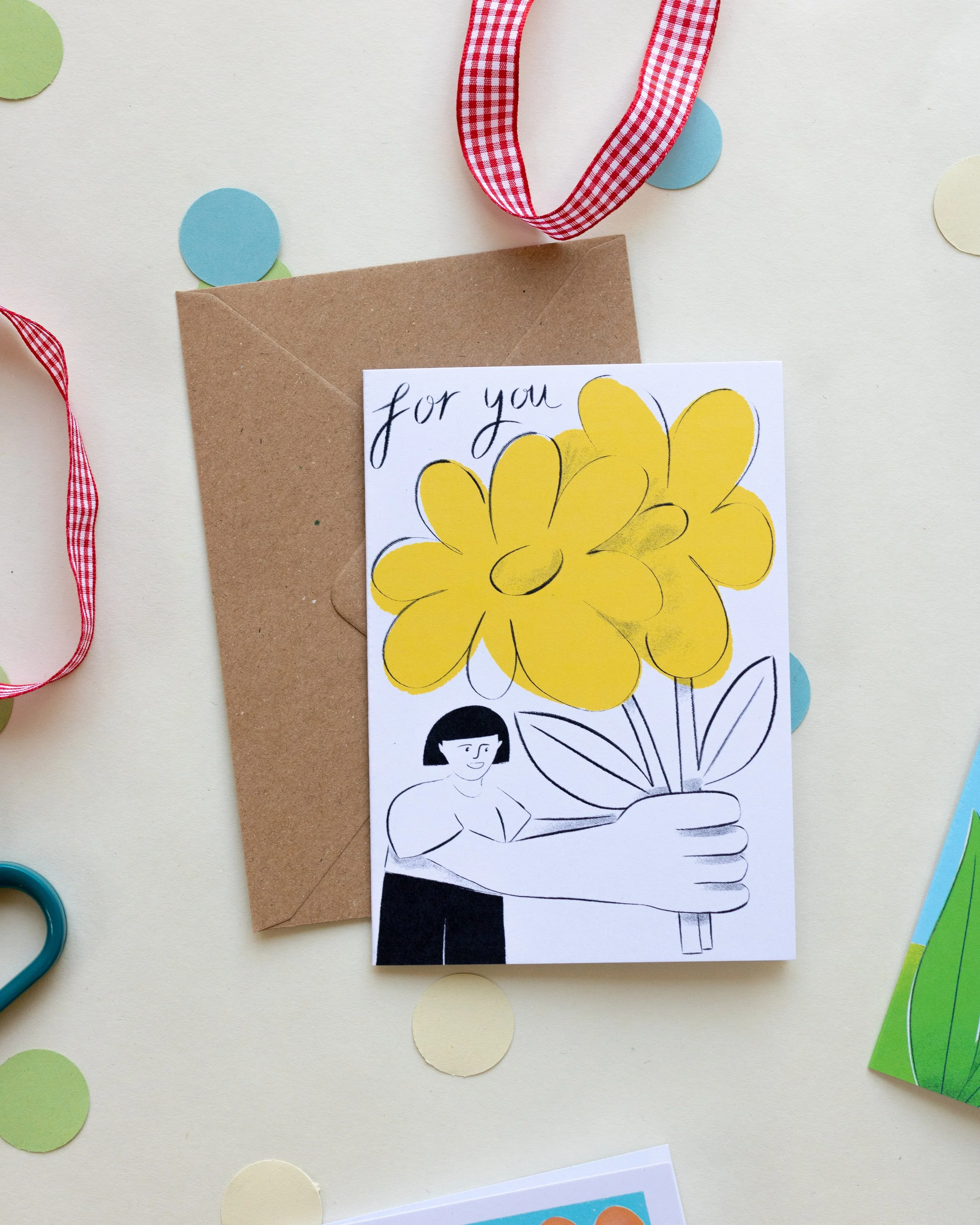 'For You' A6 Greetings Card