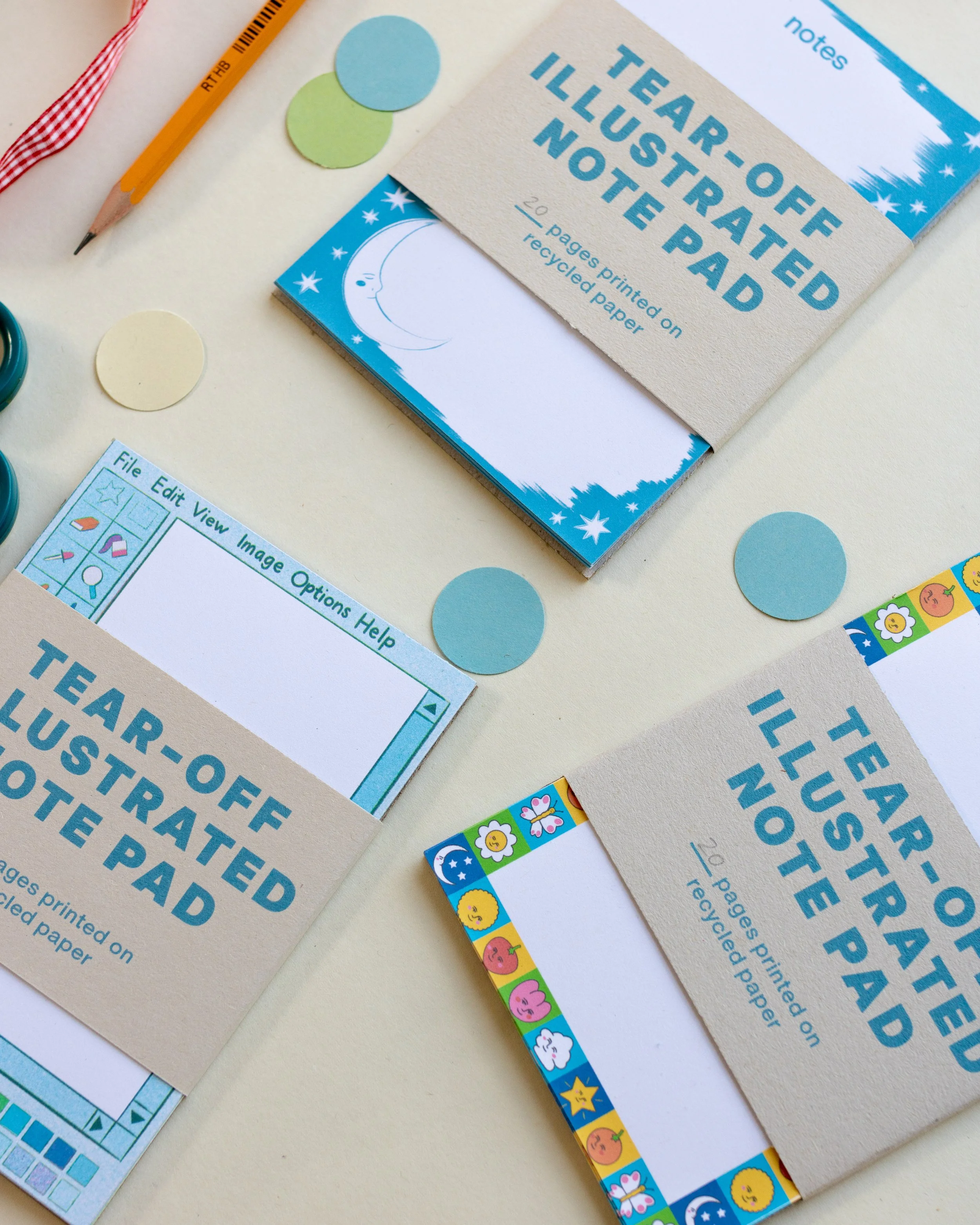 Personalised Handmade Illustrated Tear-Off A6 Notepads