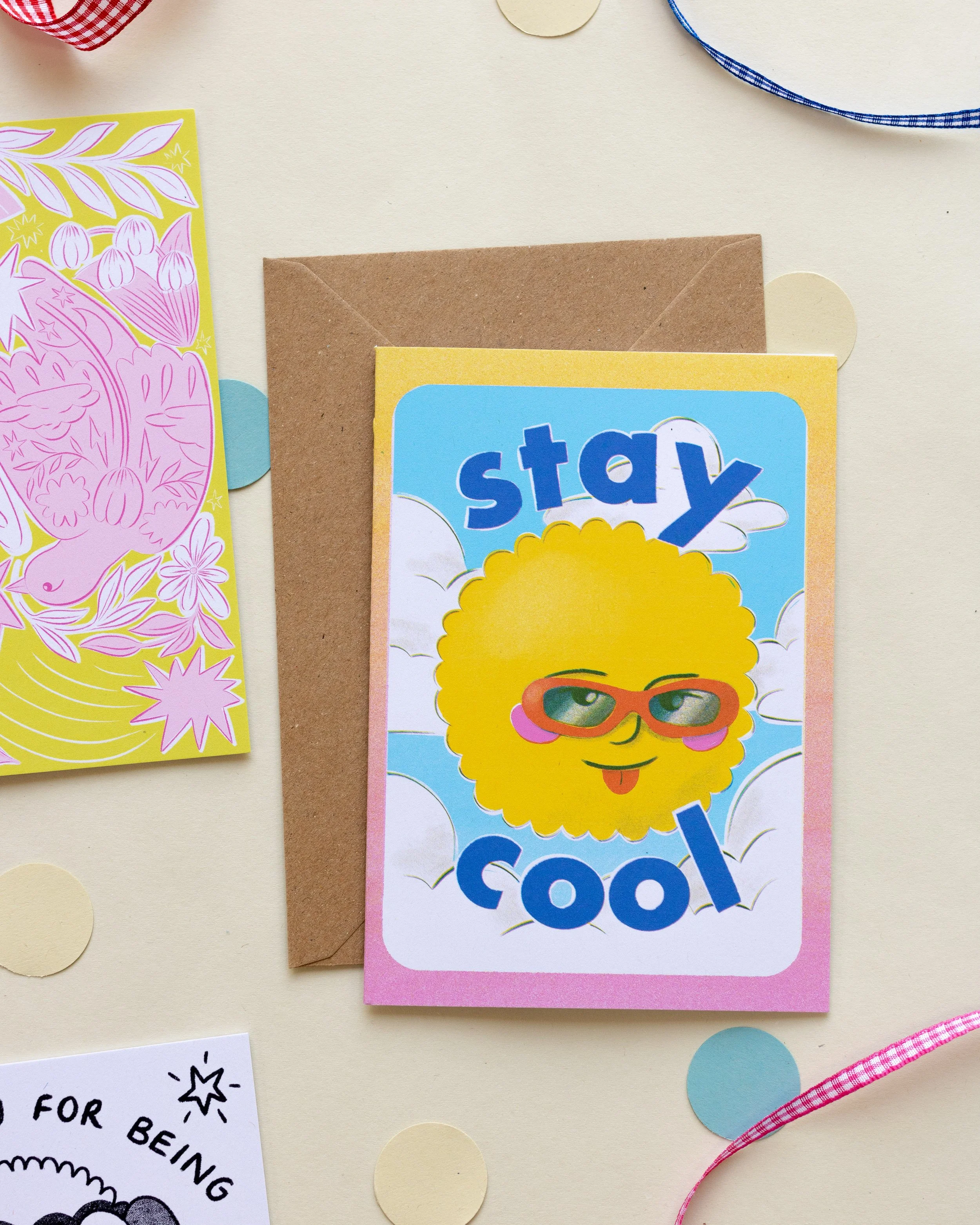 Stay Cool A6 Greetings Card