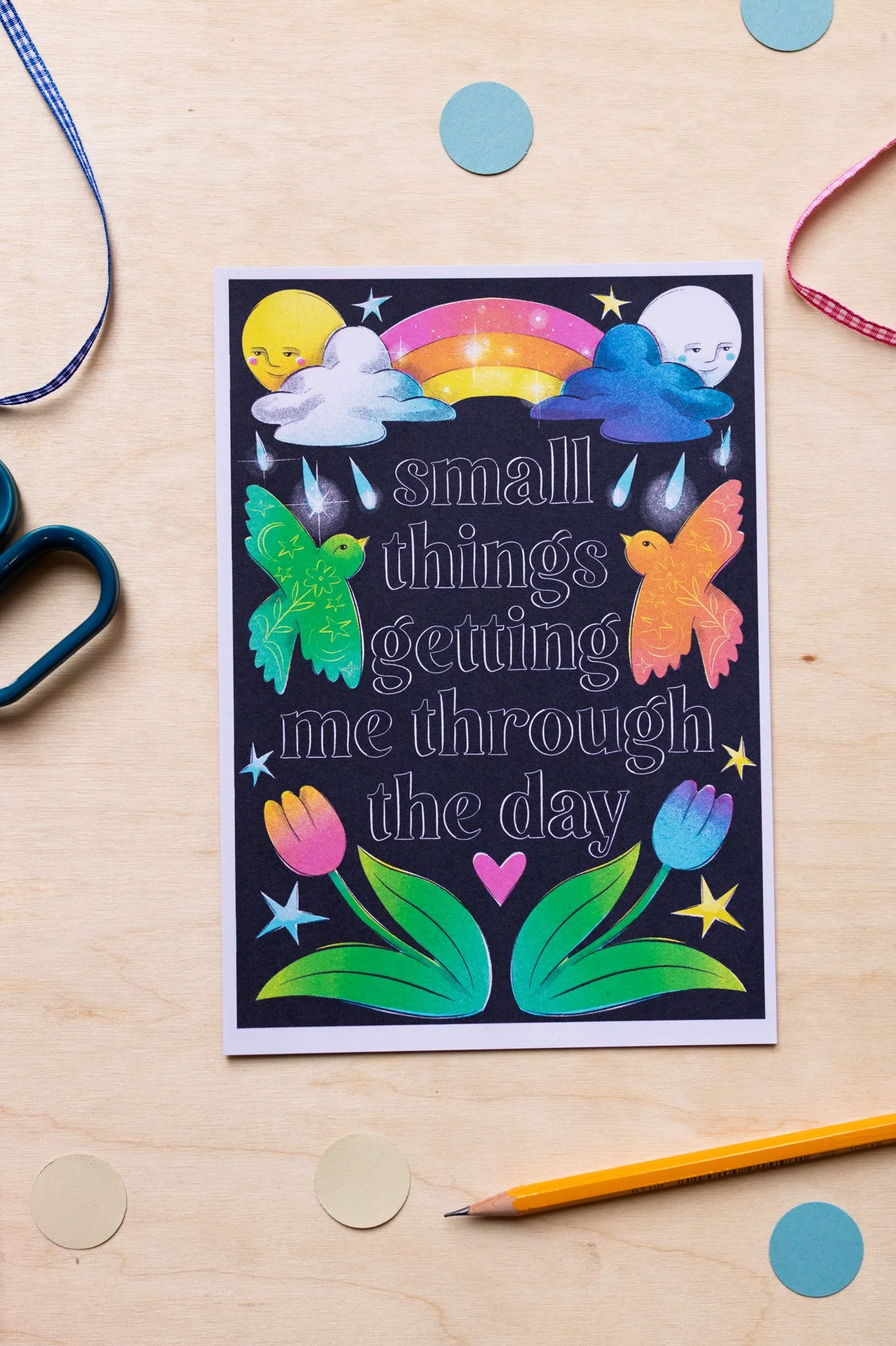 Small Things Getting Me Through the Day A5 Print