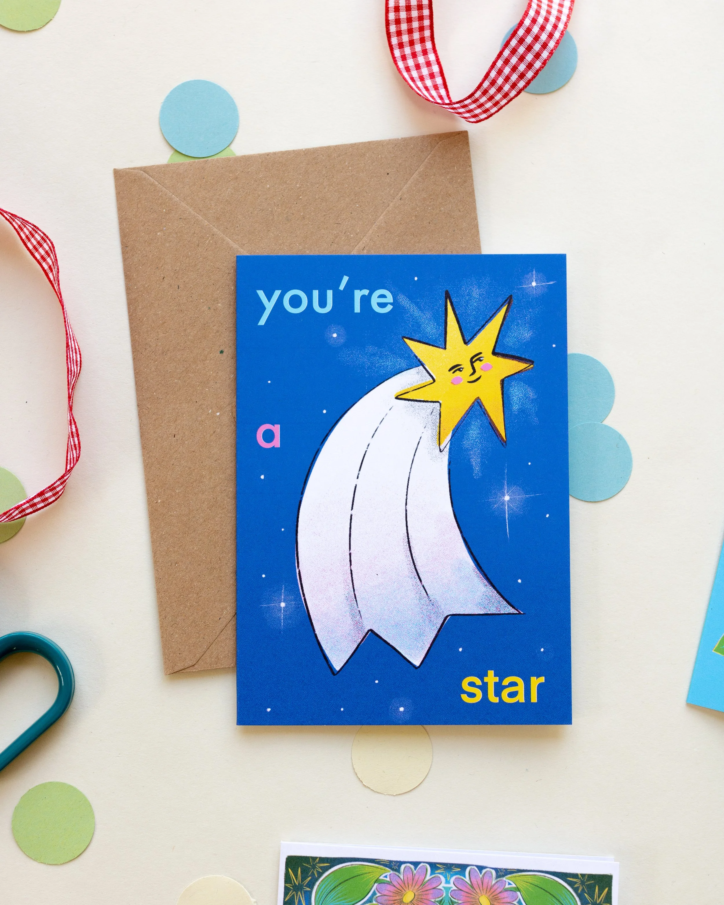 You're A Star A6 Greetings Card