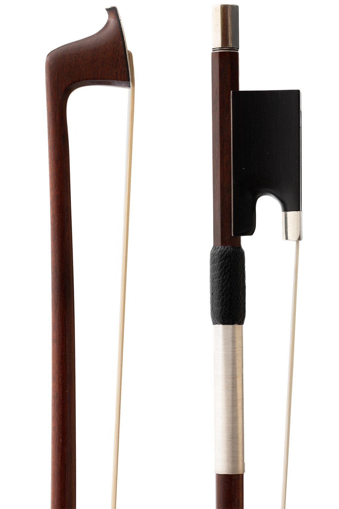 English Silver-Mounted Viola Bow