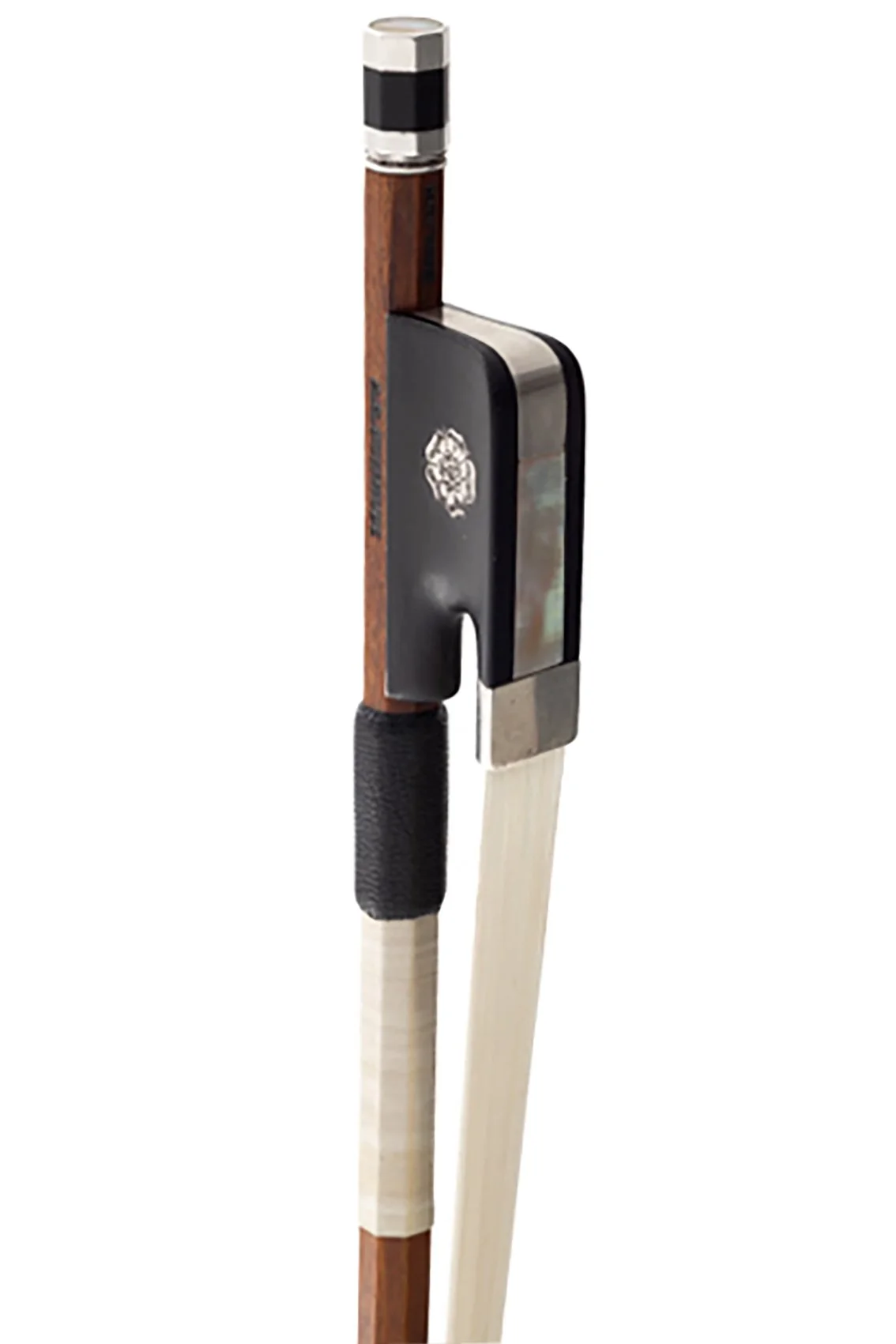 LC2126 Bultitude Cello Bow Frog Angled.jpg