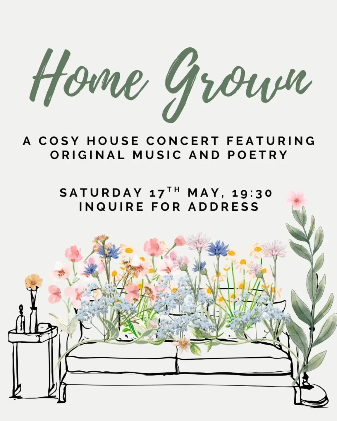 @gracie.virginia is throwing a cosy house concert of music and poetry, brought from NYC to St Andrews 🌸 Glad to be reading some poetry. Do ask for the address if you're interested in joining us!