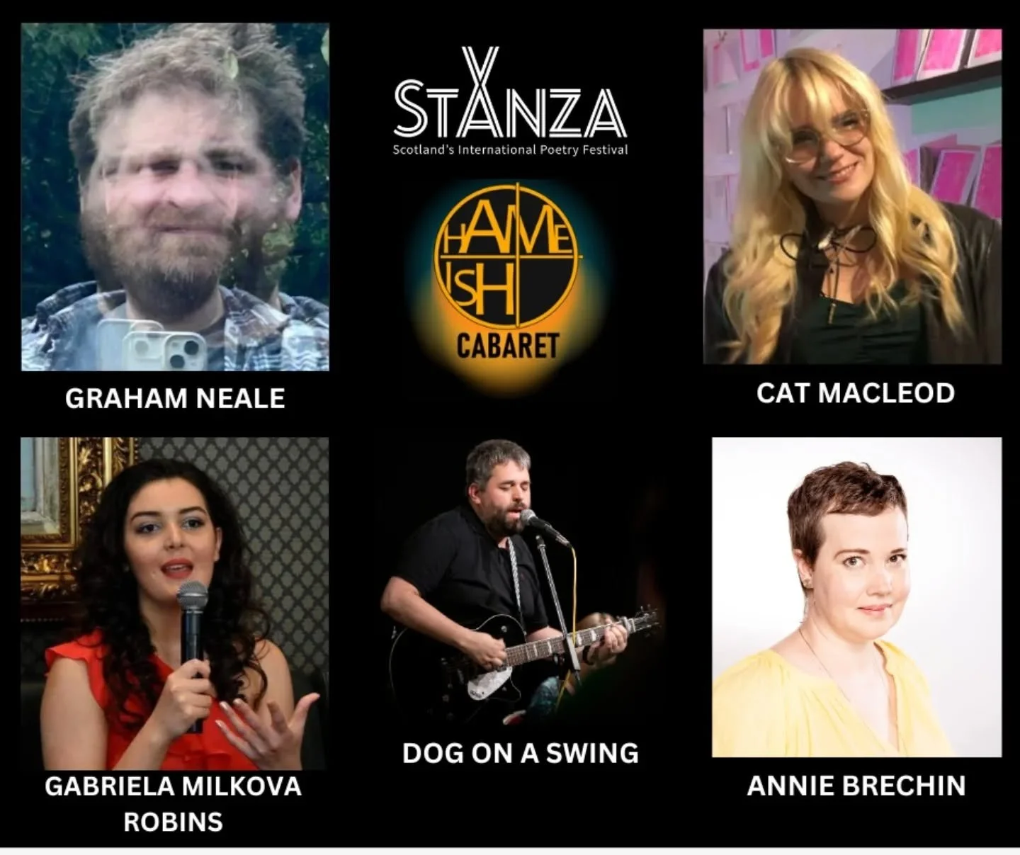 The @yerhame.ish &amp; @stanzapoetry Cabaret is on Saturday 18th in Lochgelly! I'm excited to be performing as part of the Live Set alongside many other talents. Link for tickets in bio.