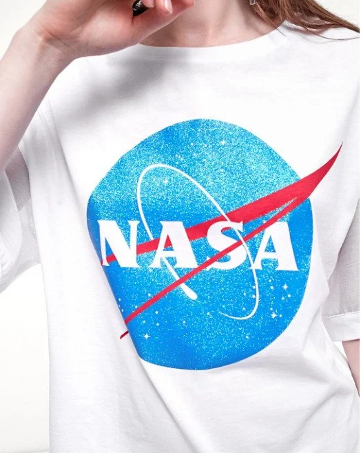 NASA GLITTER PRINT