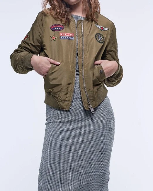 PATCHES DESIGN FOR BOMBER JACKET - STRADIVARIUS