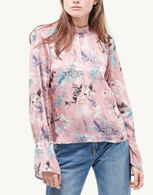 Floral sublimated print - stradivarius