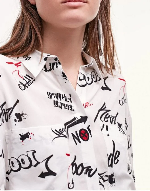 All-over print on shirt