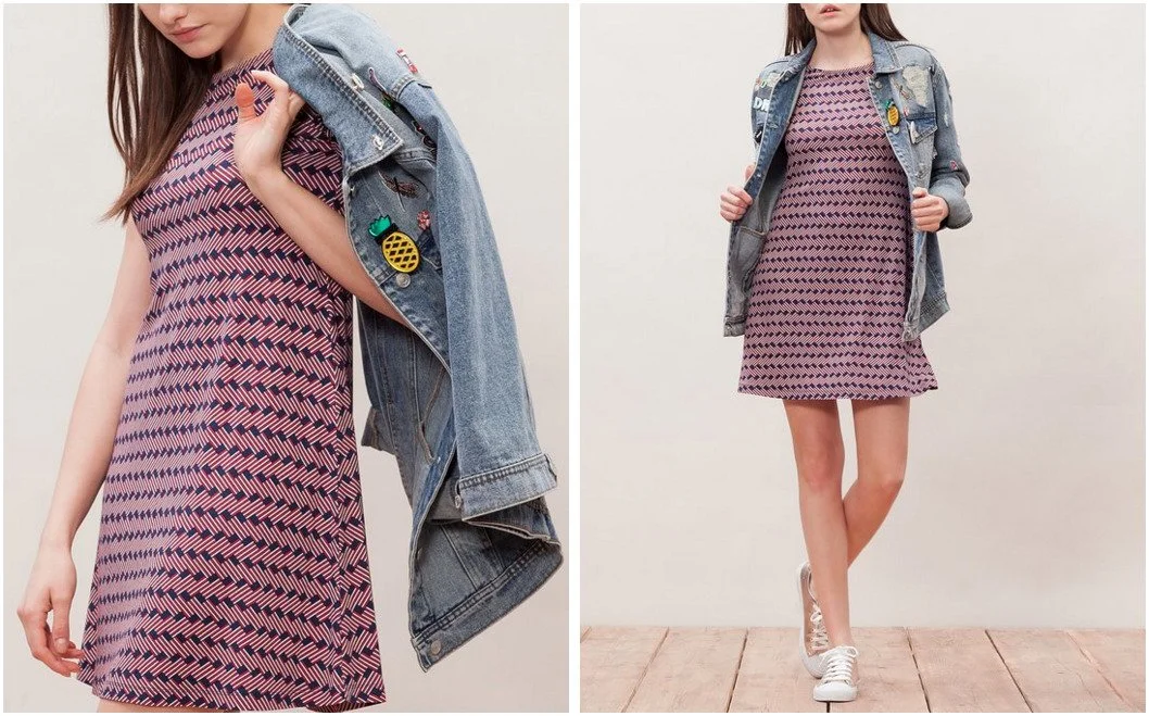 Jacquard pattern design for dress