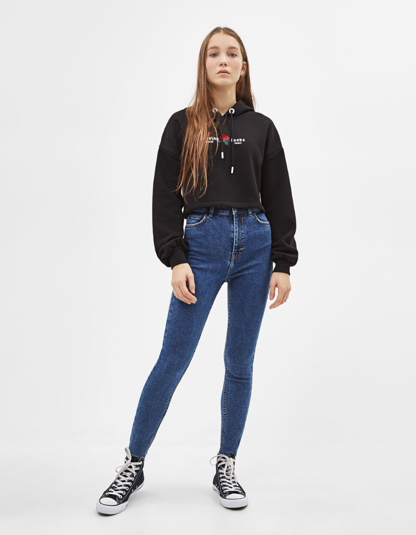 EMBROIDERY - flower + text