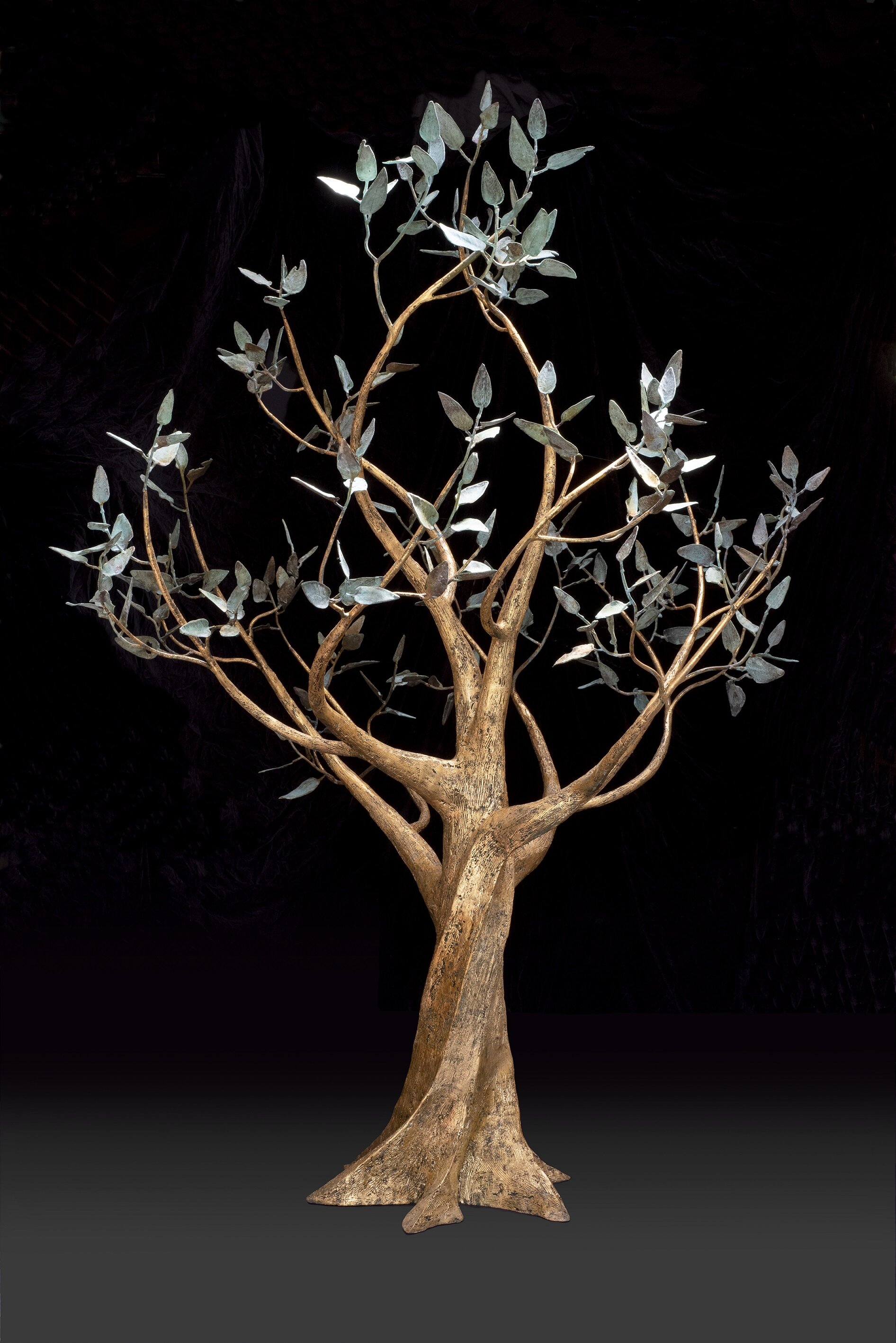 Alex Kosmas, ‘Precious’, gold leaf and patinated bronze. 193x130x130, 2019.jpg