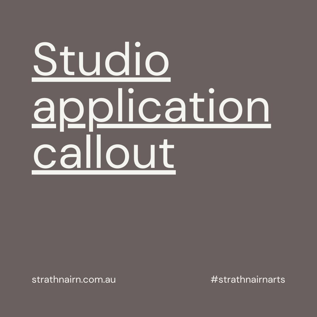 📣 Studio Application Call-out 📣

Strathnairn Arts is seeking applications from artists who wish to be considered for a studio on the property as they become available. 

21 unique studios are spread across Strathnairn, housing a community of artist
