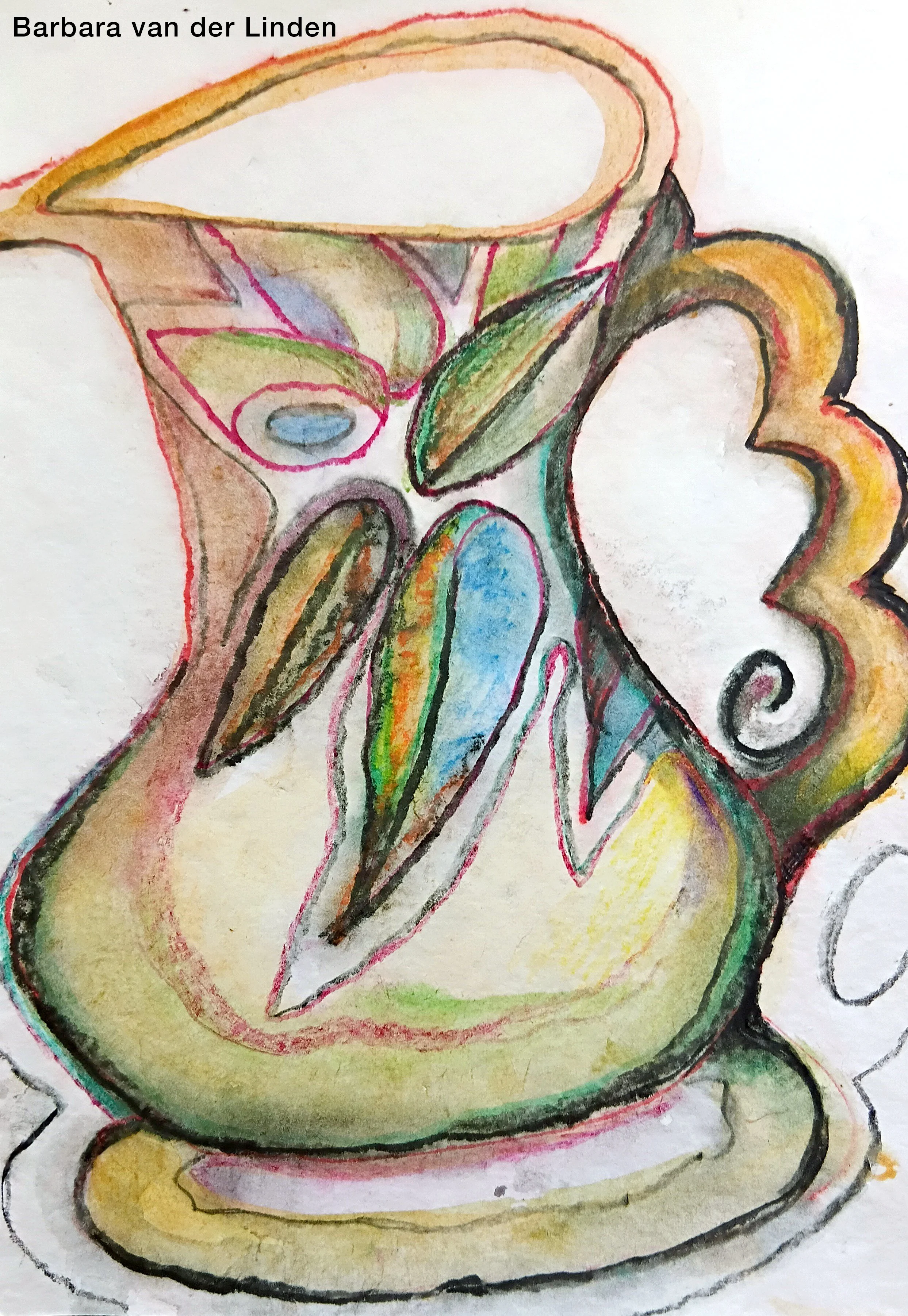 Watercolour painting of a Jug