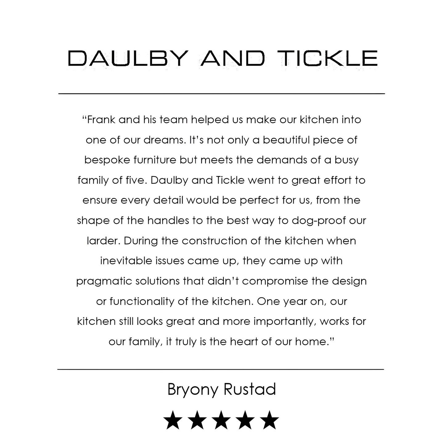 Thrilled to share another great customer review! Nothing makes us happier than knowing we've helped turn dreams into reality and created a kitchen that truly works for a busy family. #dreamkitchen #customerappriciation #customerreview #bespokekitchen