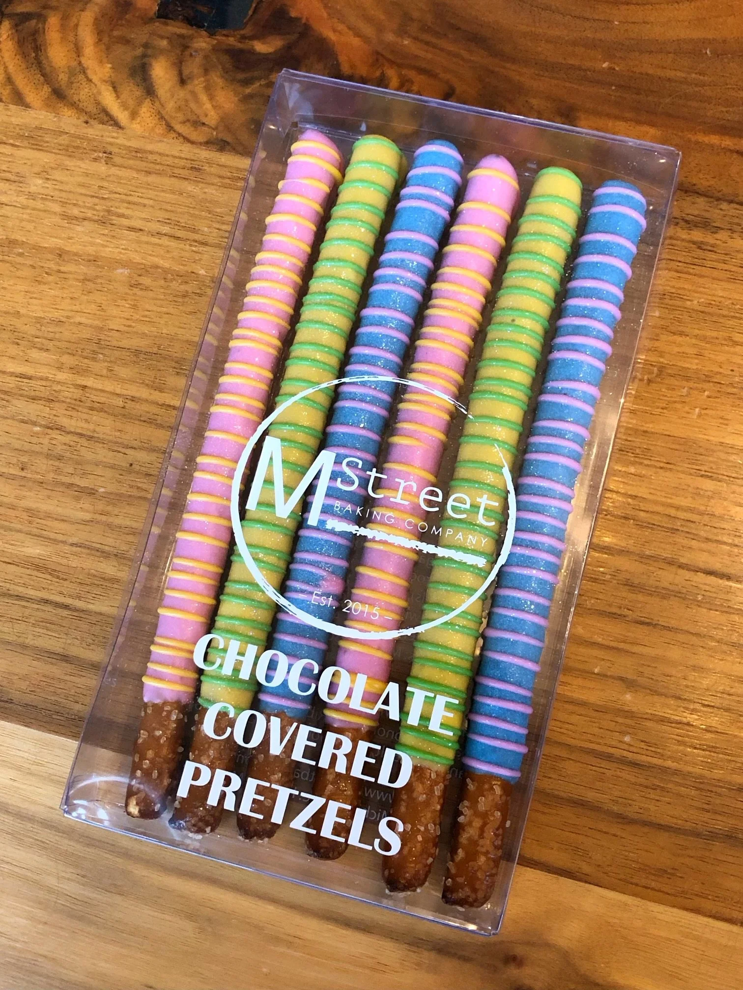 Easter Chocolate Dipped Pretzels- 6 pack