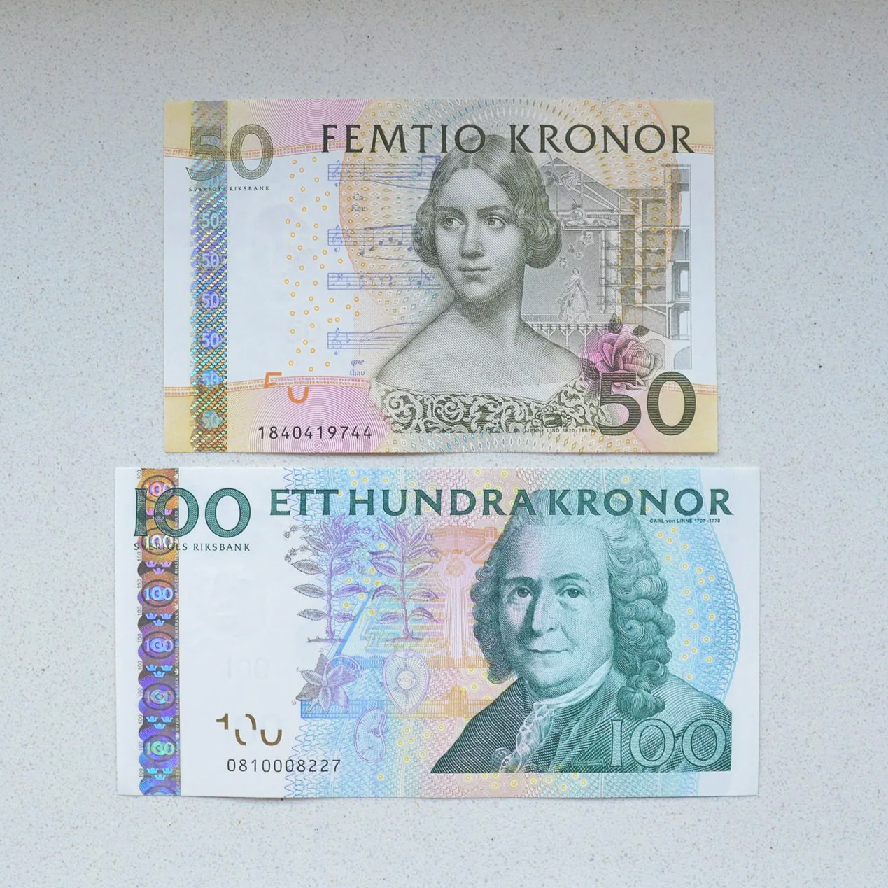 Sweden 2008-11 50 & 100 Kronor - UNC