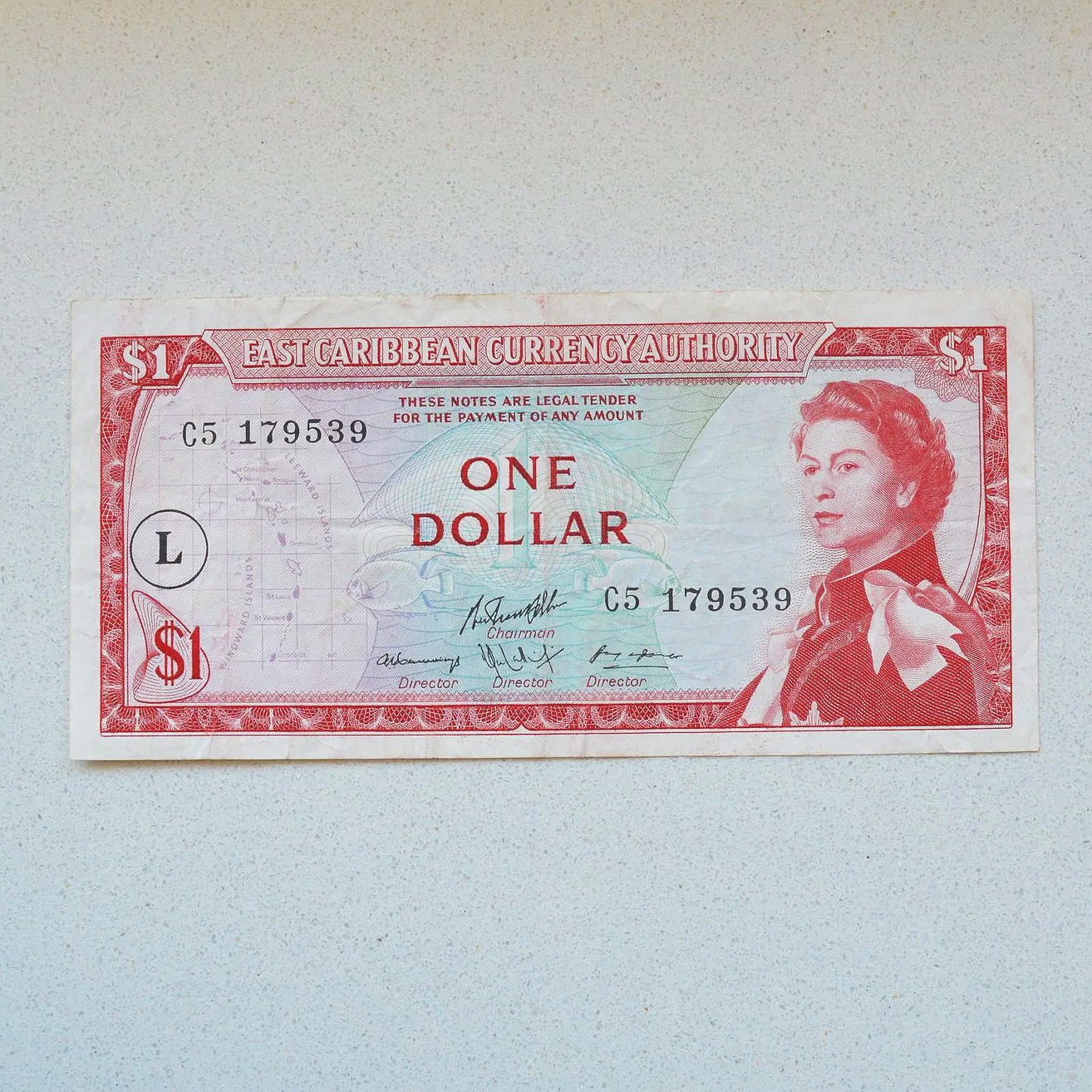East Caribbean (St Lucia) 1965 Dollar - VF-20