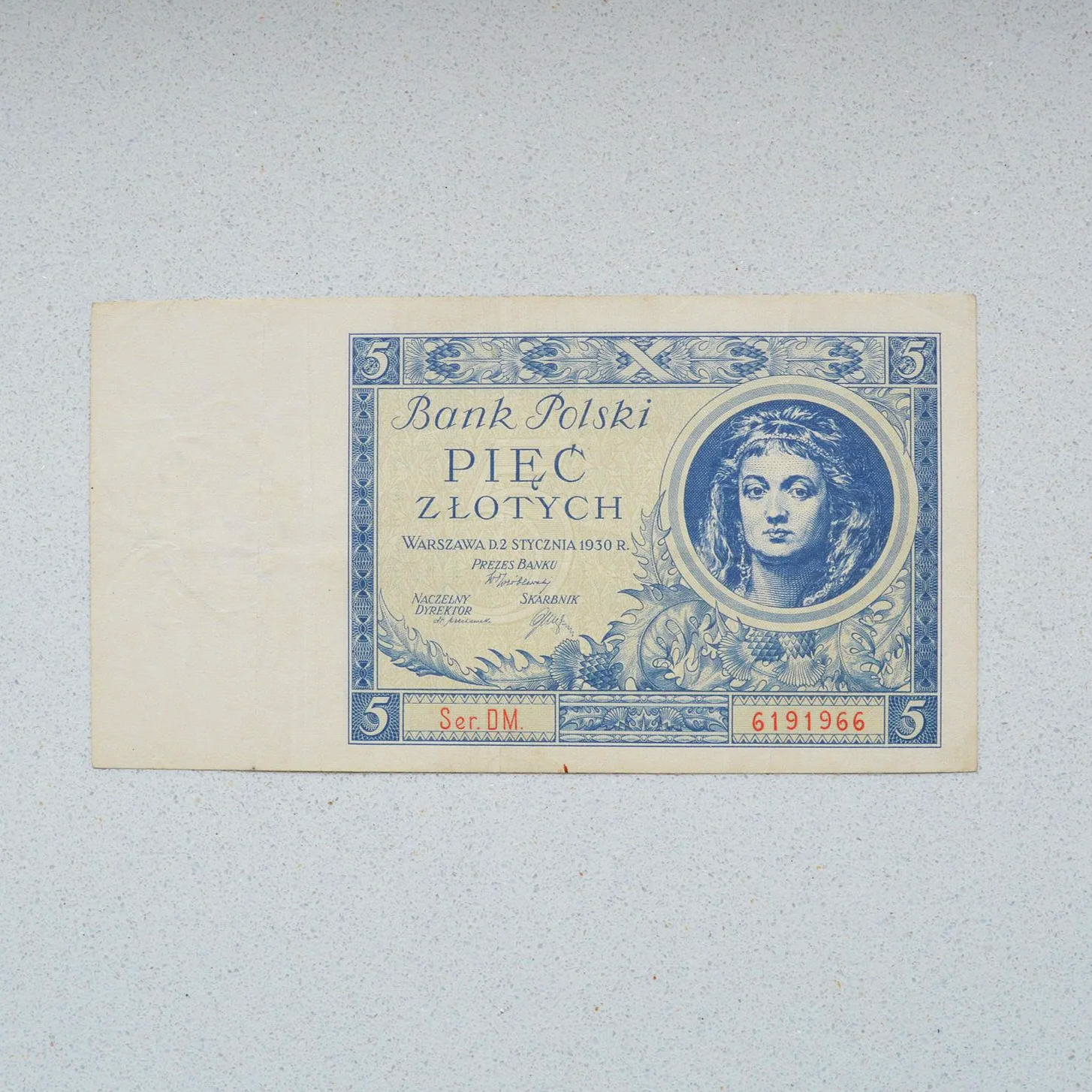 Poland 1930 5 Zlotych - VF-35