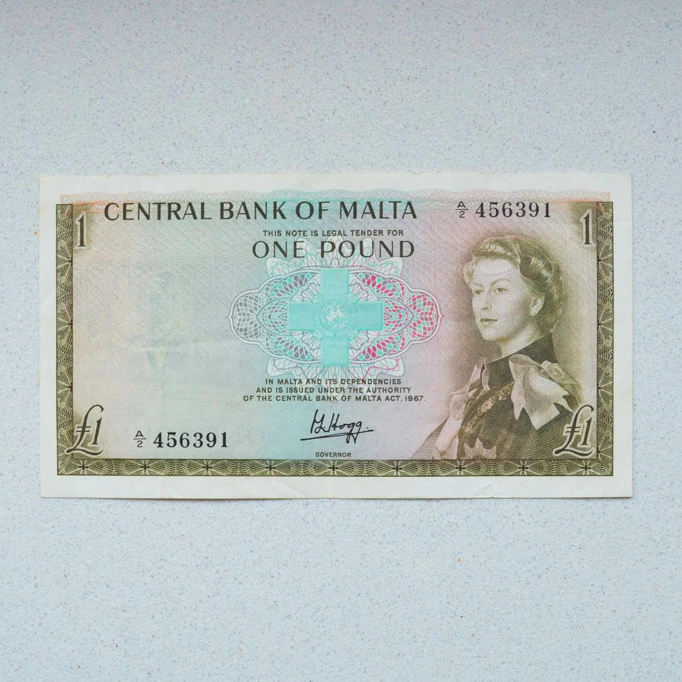 Malta 1967 Pound - VF-35+