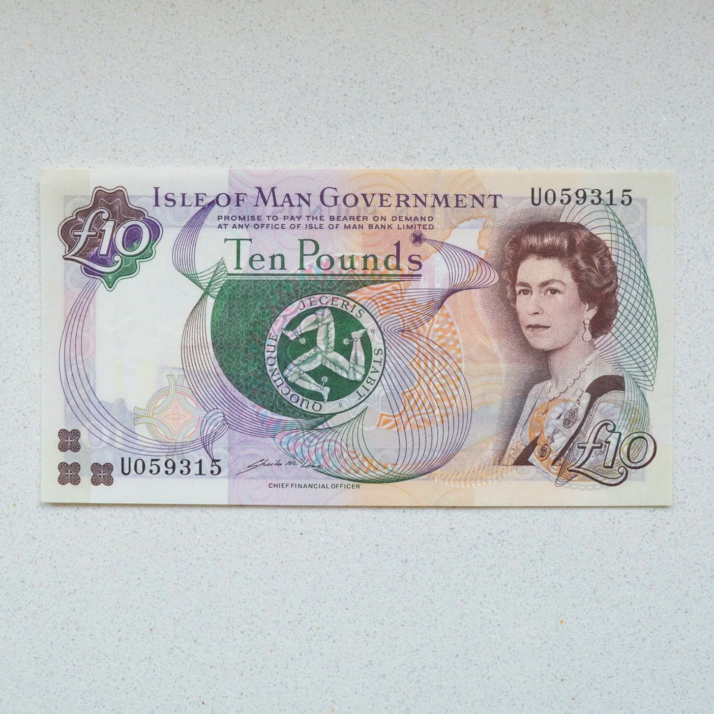 Isle of Man 2002 10 Pounds - AU-55