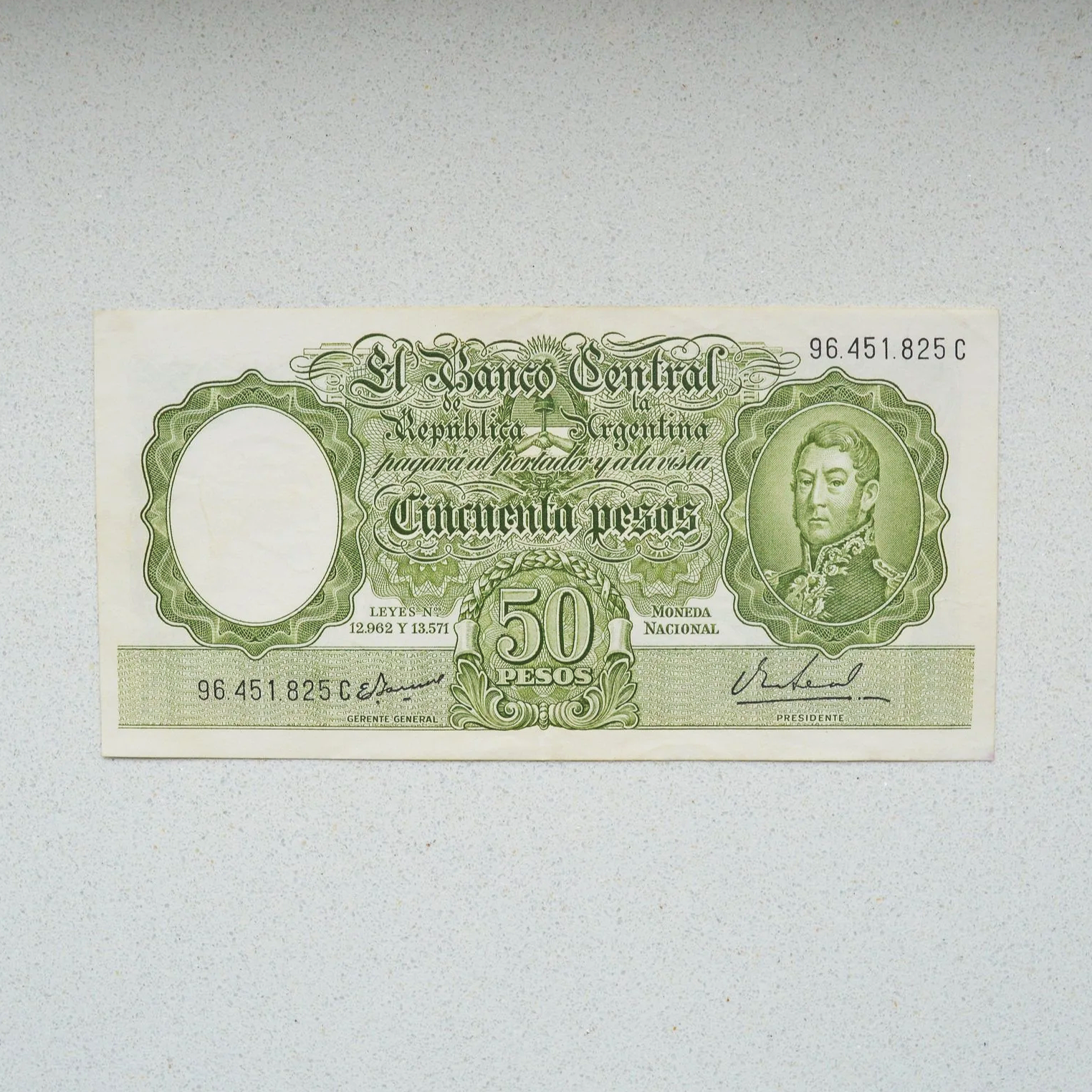 Argentina 1954 (1967-68) 50 Pesos - AU-50