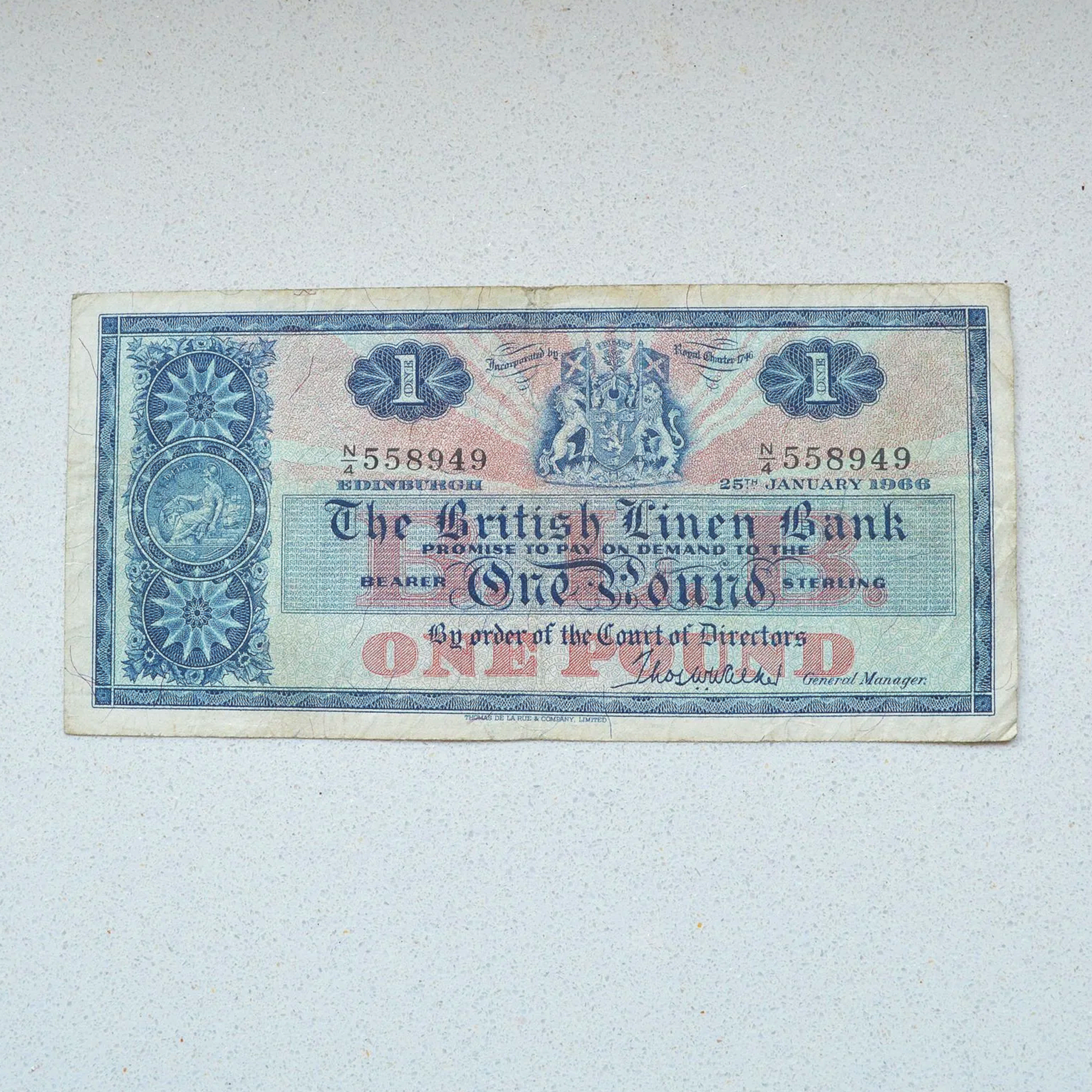 Scotand 1966 British Linen Bank Pound - F-18