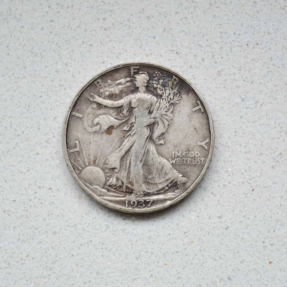 USA 1937 S Walking Liberty Silver Half Dollar — NORANTYKI coins