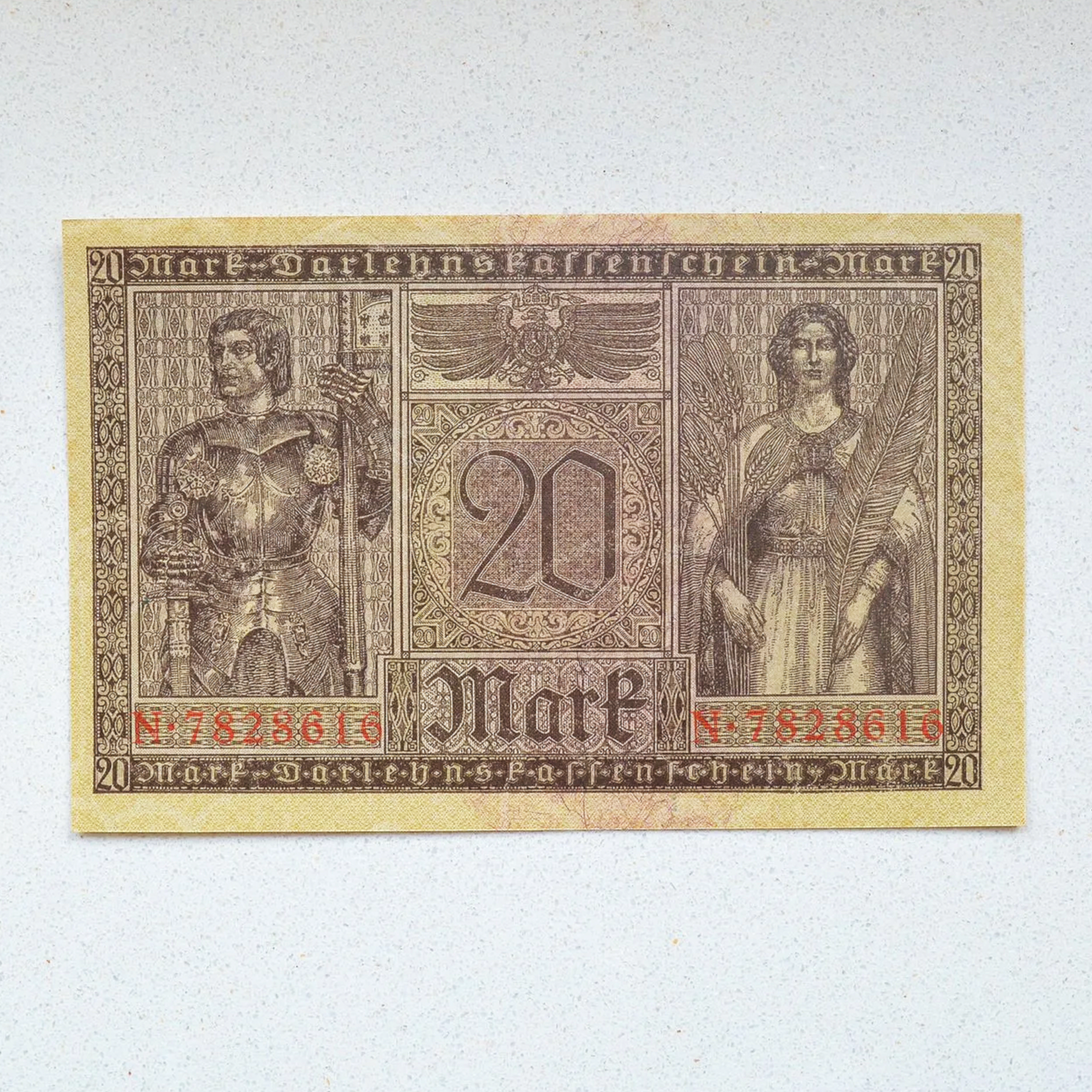 Germany 1918 20 Mark - UNC-64+