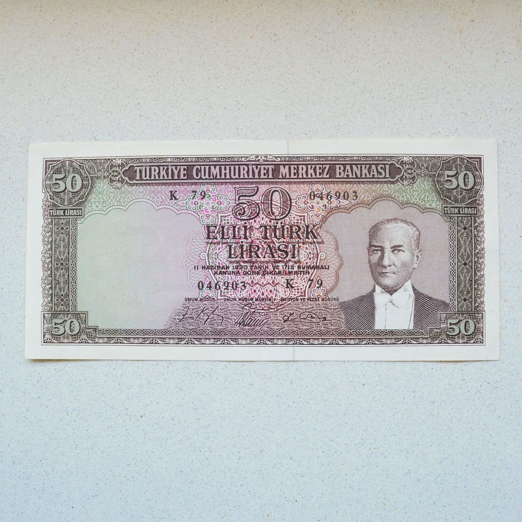 Turkey 1930 (1964) 50 Lira - AU-53