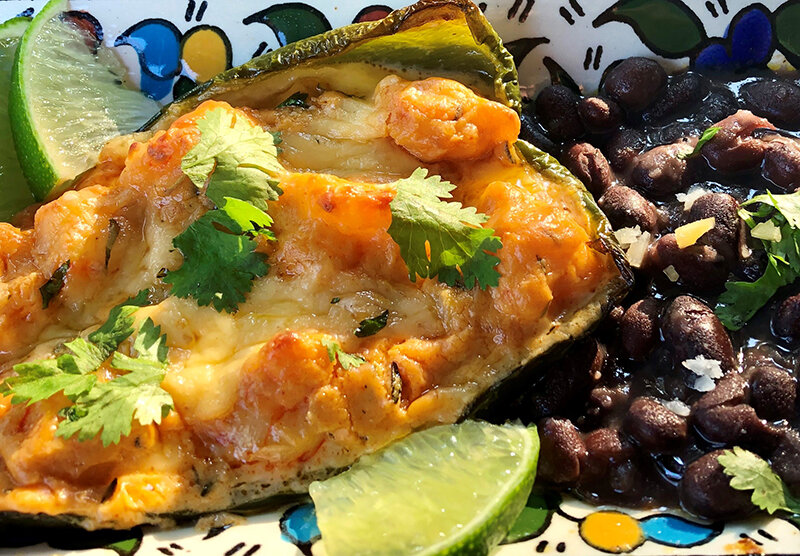 Shrimp Stuffed Poblano