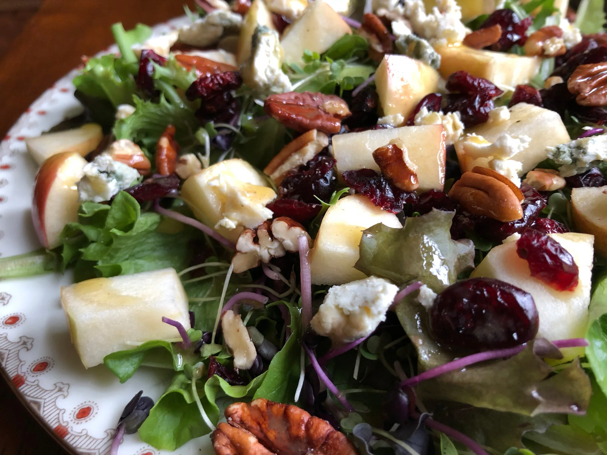 Apple, Pecan, and Blue Cheese Salad