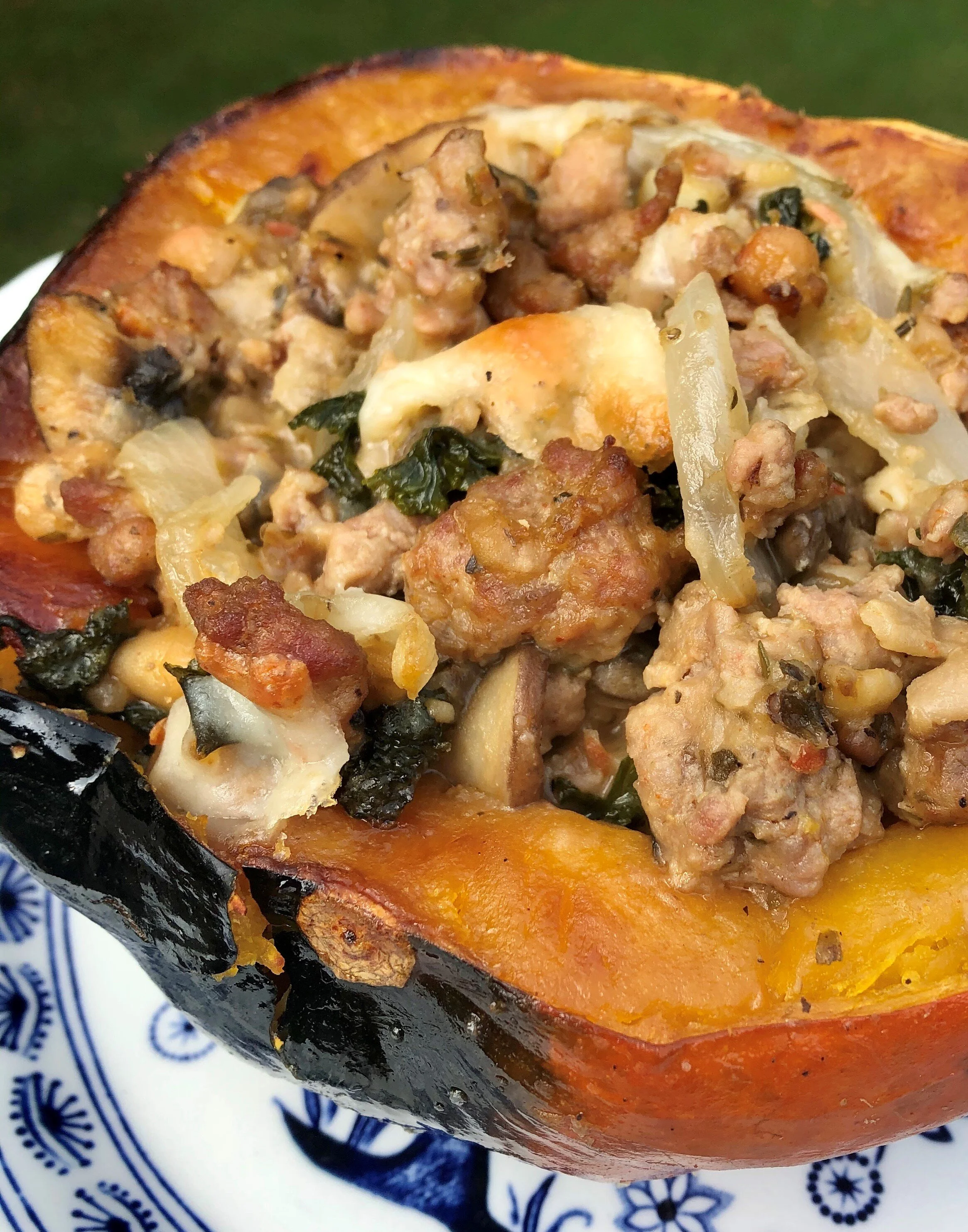 Italian Sausage Stuffed Squash
