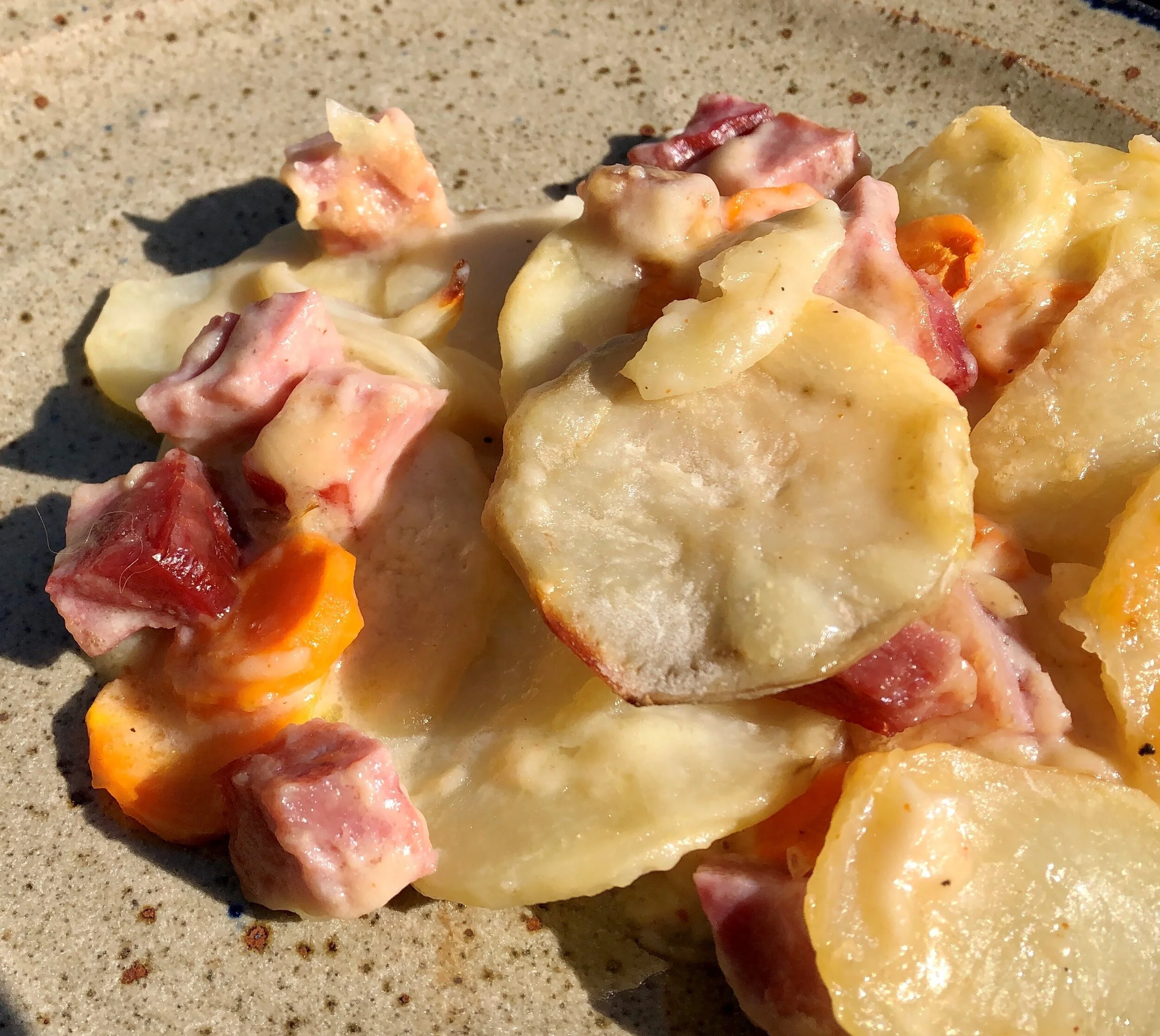 Smoked Ham and Potato Au Gratin