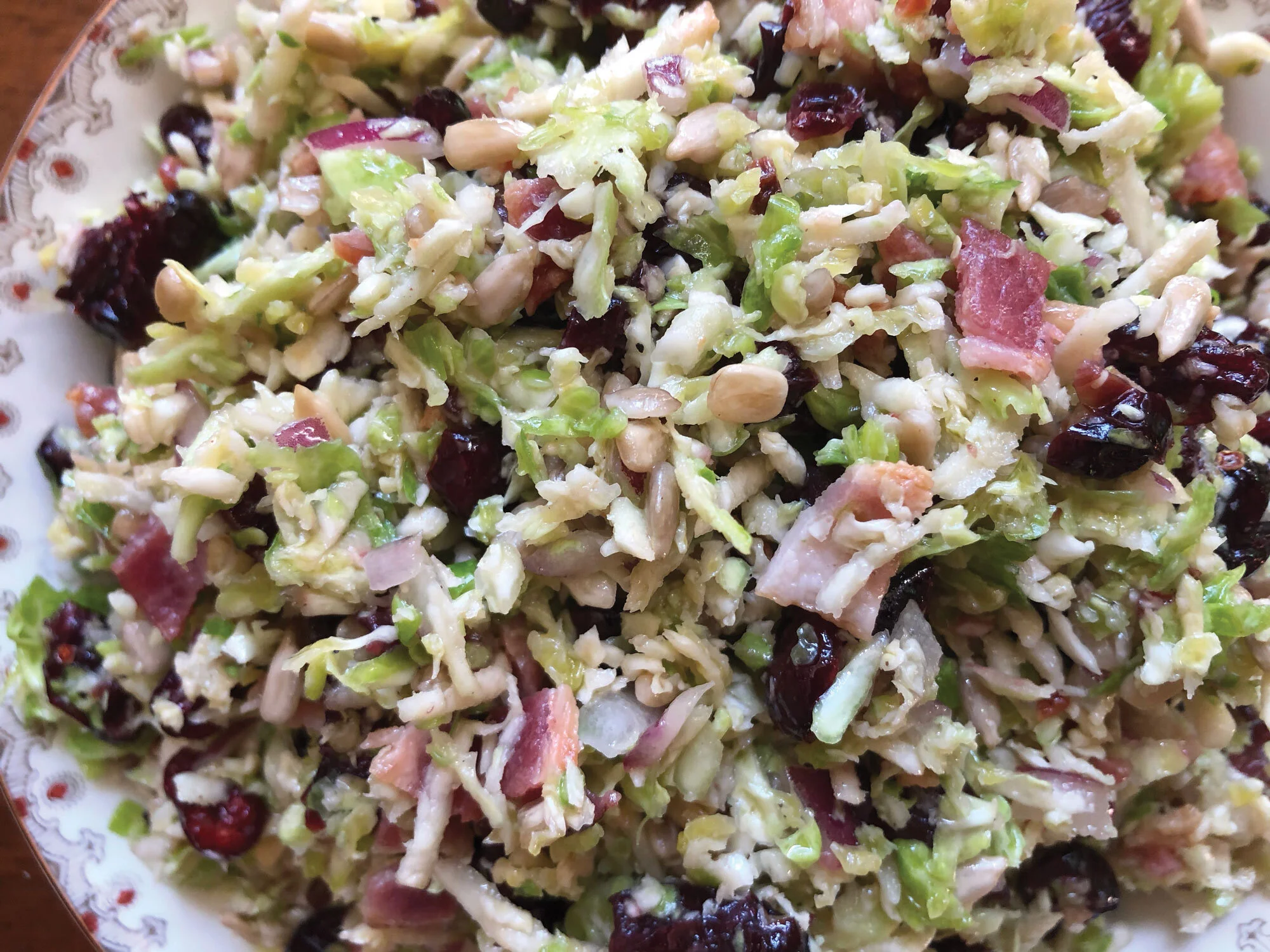 Brussels Sprout and Cranberry Salad