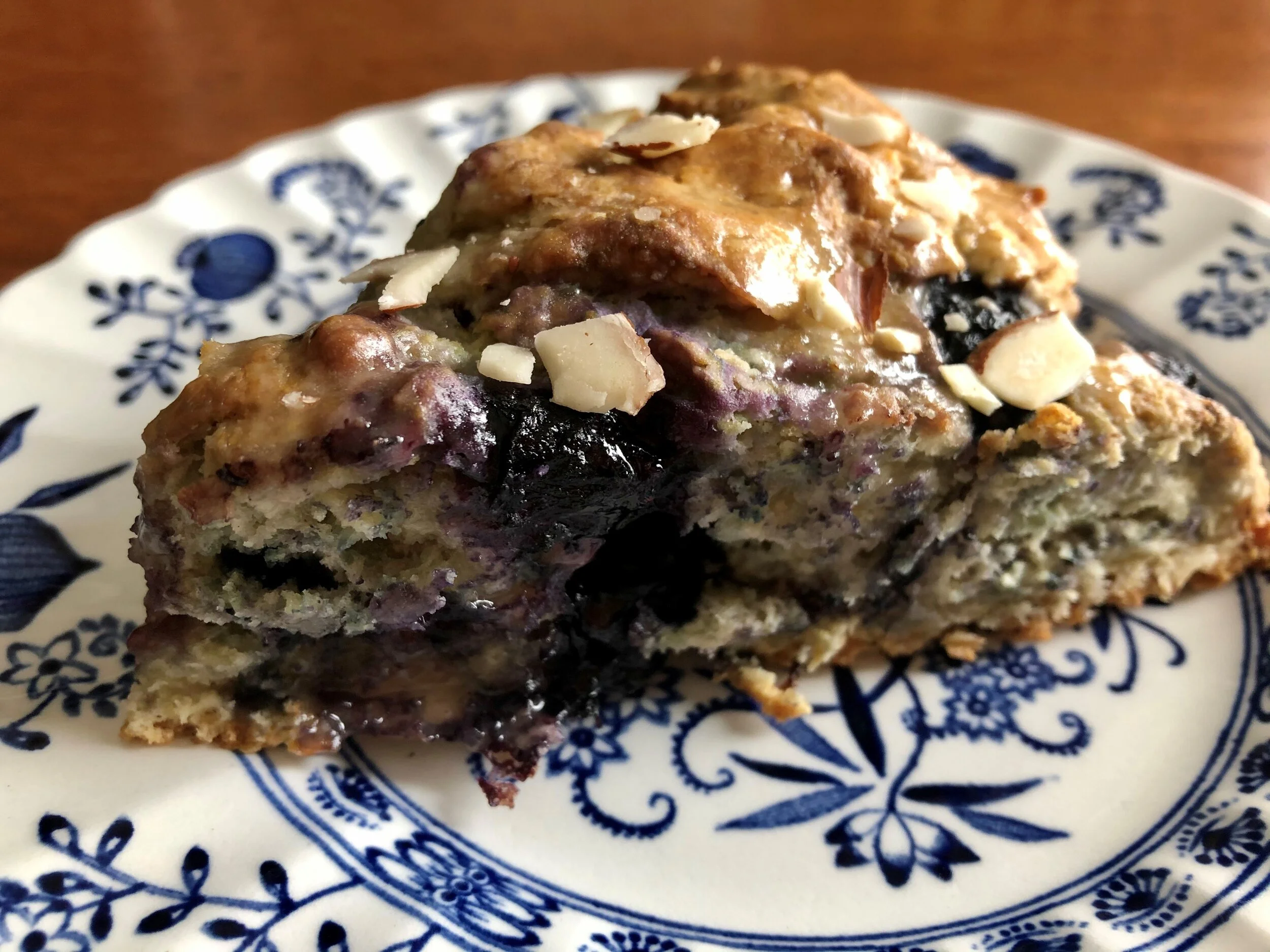 Lemon Glazed Blueberry Scones