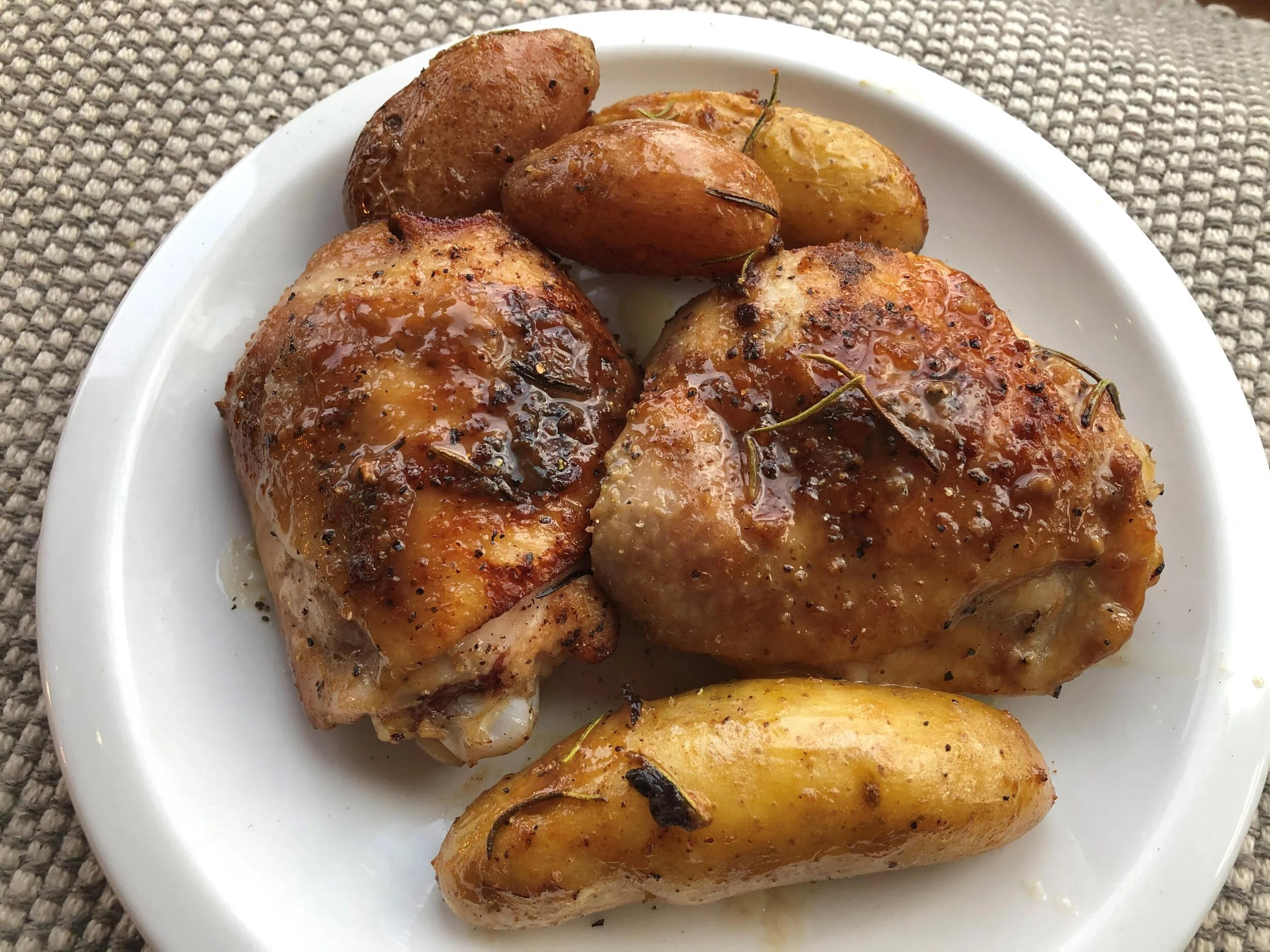 One-Pan Honey Dijon Chicken with Fingerling Potatoes