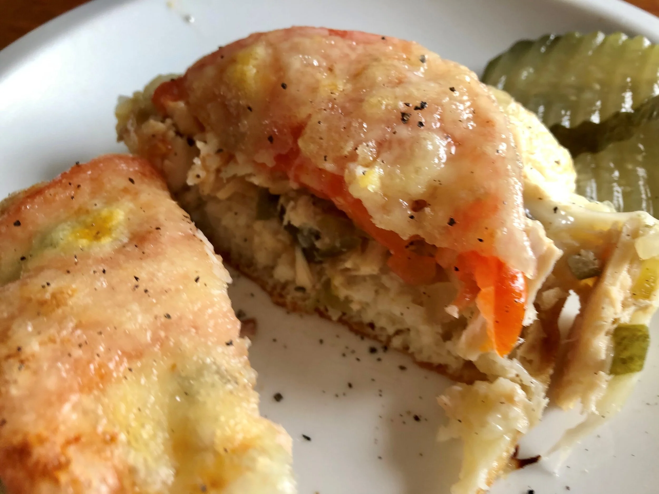 Open-Faced Tuna Melt